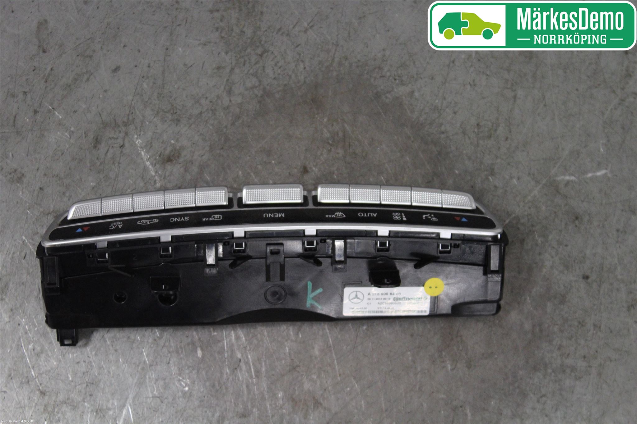Mercedes-Benz MB E-KLASS (W213) 16-23 Varmeapparat Panel(Regulering)