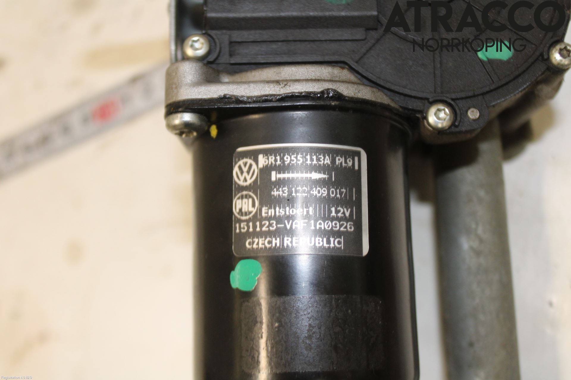 Volkswagen VW POLO 10-17 Viskeroverføring Frontrute