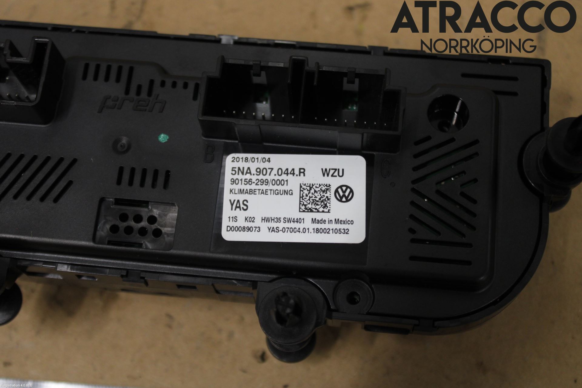 Volkswagen VW TIGUAN ALLSPACE 18- Varmeapparat Panel(Regulering)