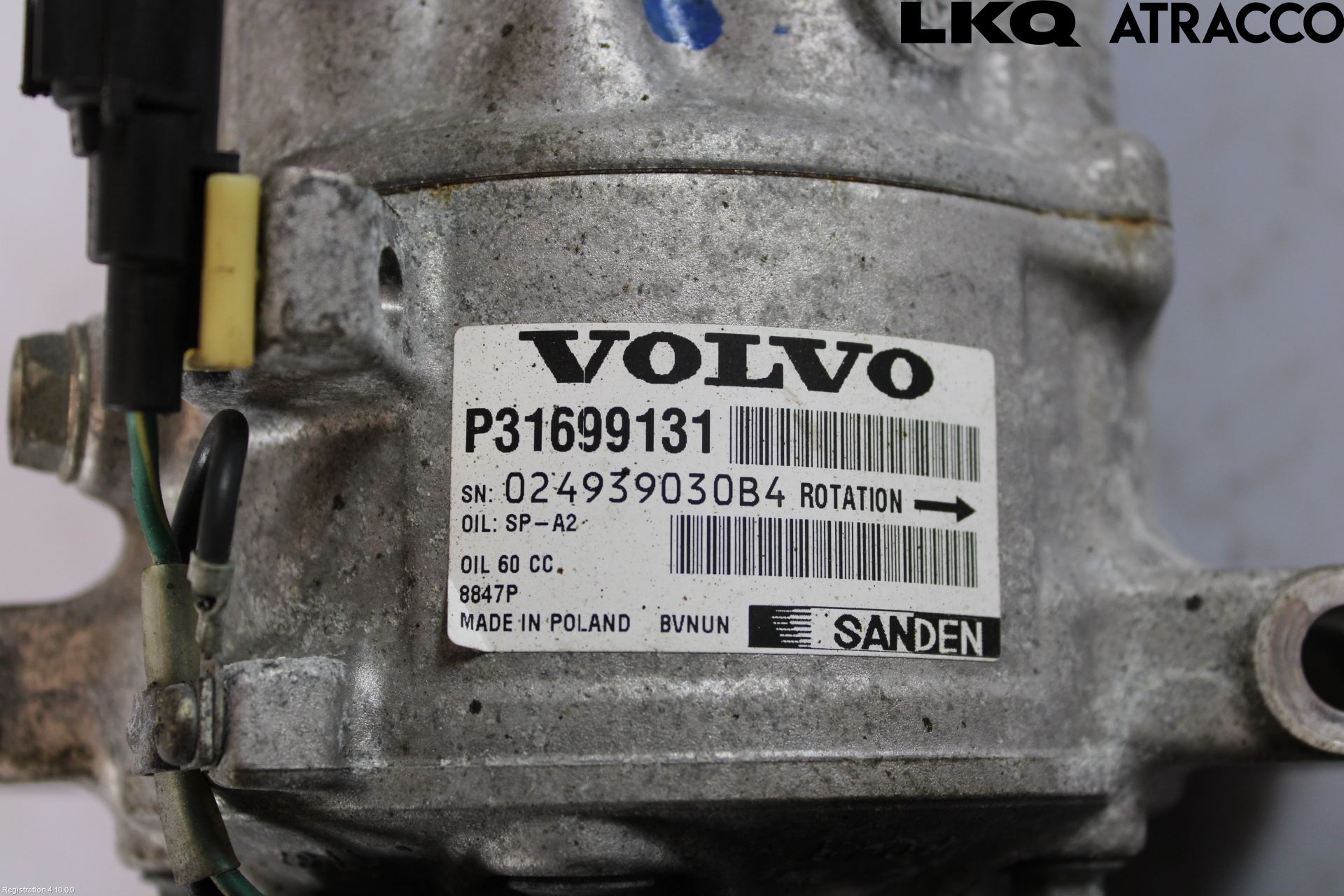 Volvo V90 17->> Varme Ac Kompressor