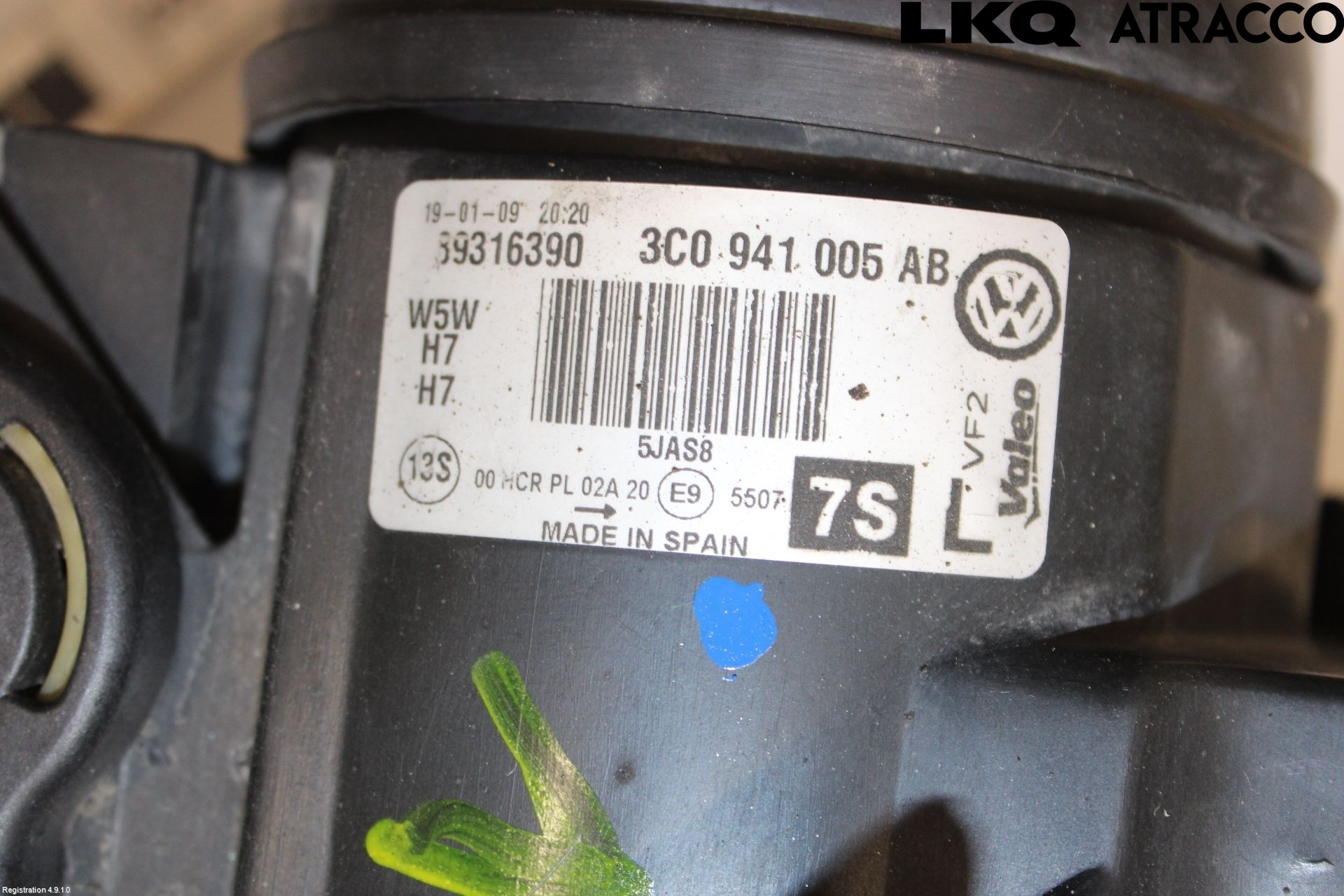 Volkswagen VW PASSAT 05-11 Frontlykt Venstre