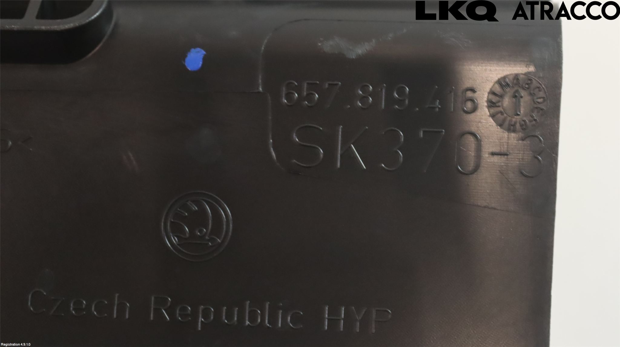 Skoda SCALA 19- Visker Deksel-Grill-Under Frr