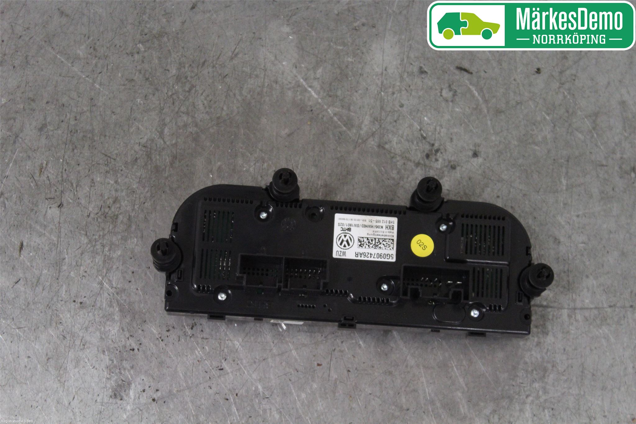 Volkswagen VW GOLF / E-GOLF VII 13-20 Varmeapparat Panel(Regulering)