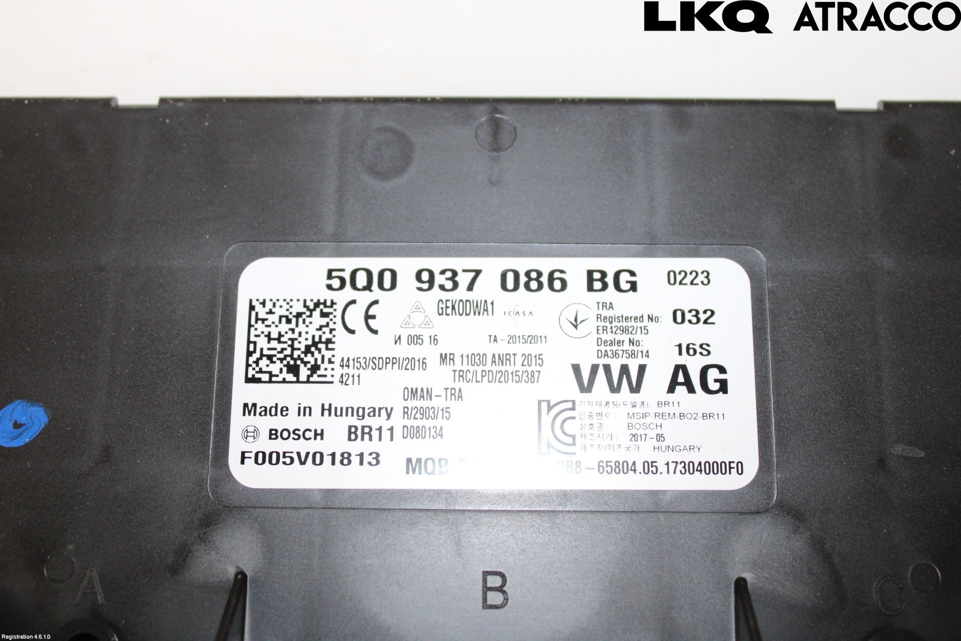 Volkswagen VW GOLF / E-GOLF VII 13-20 Styreenhet Klima