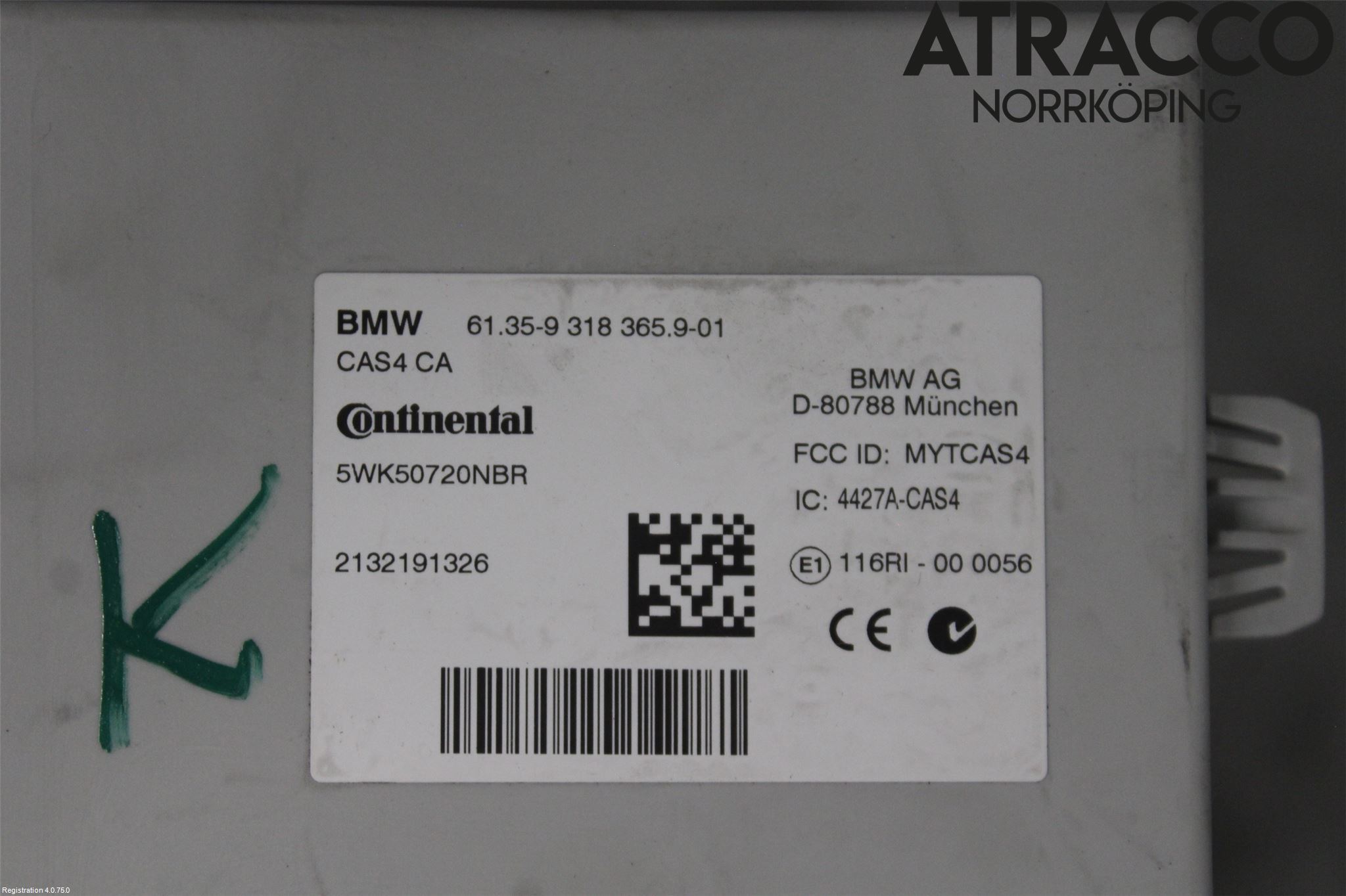 BMW 5 F10/F11/F18 09-17 Styreenhet Øvrig