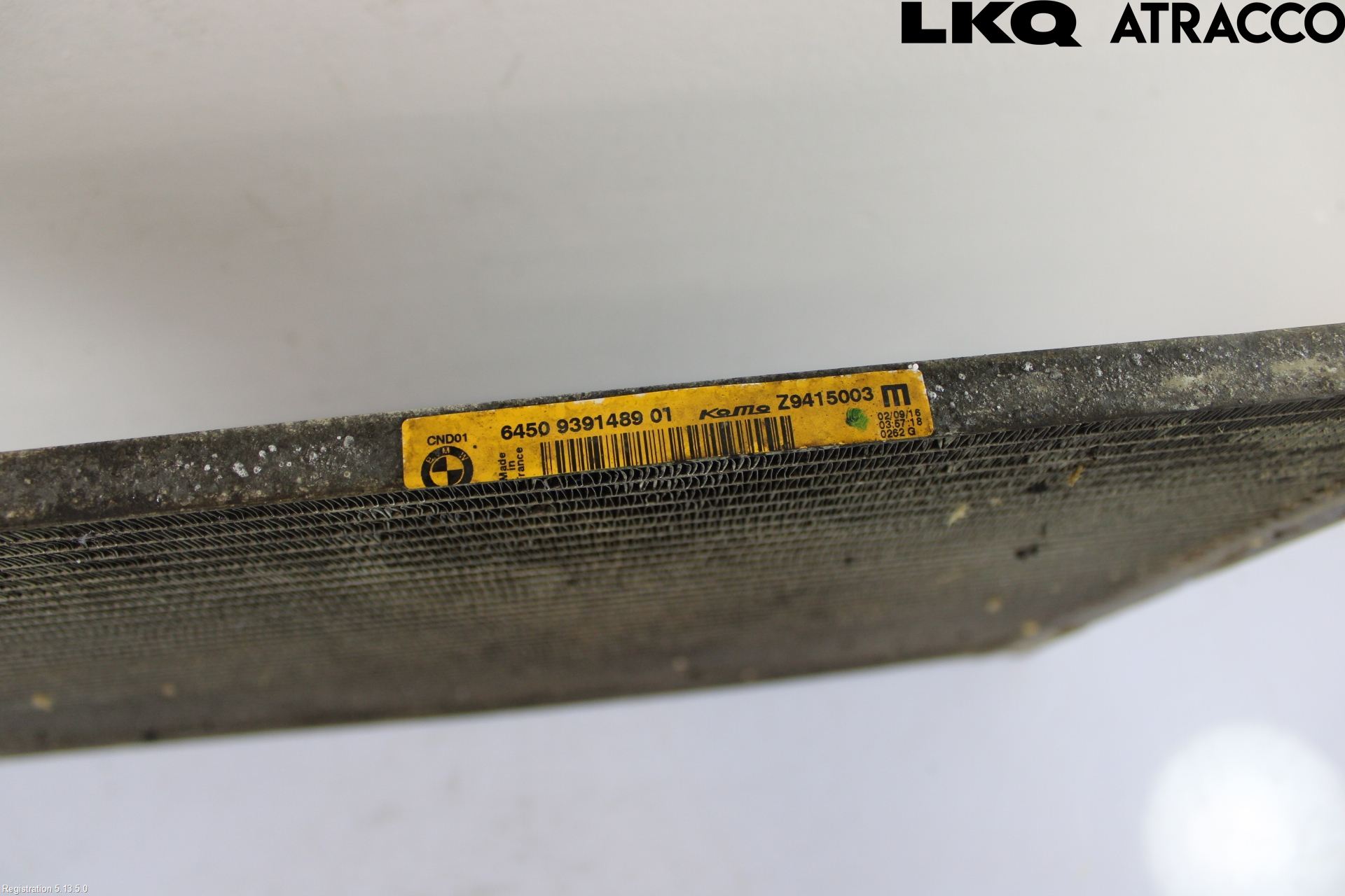 BMW 5 F10/F11/F18 09-17 Varme Ac Kondenser-Kjøler