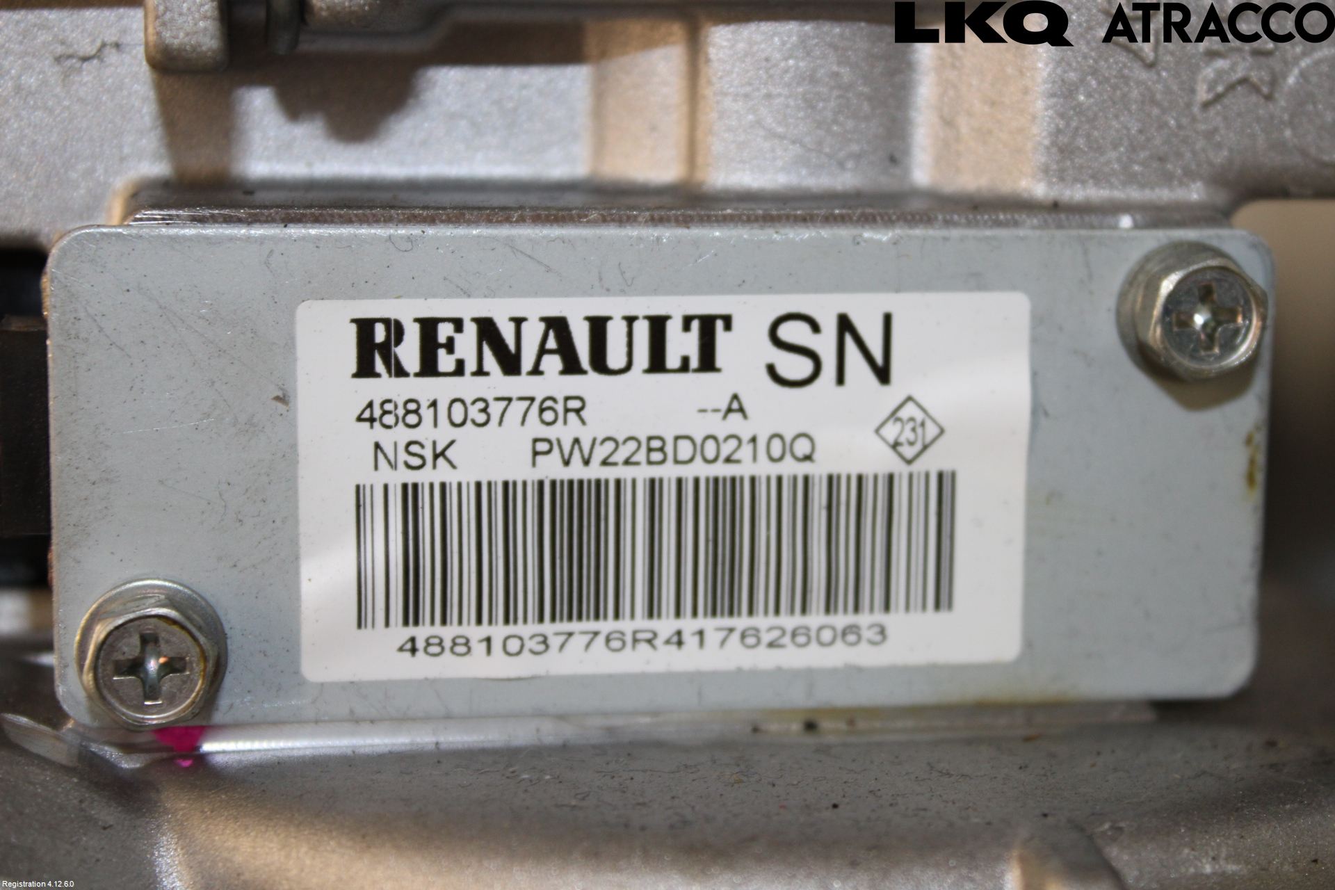Renault ZOE/E-TECH 13- Rattakselaggregat Innebygd Servo