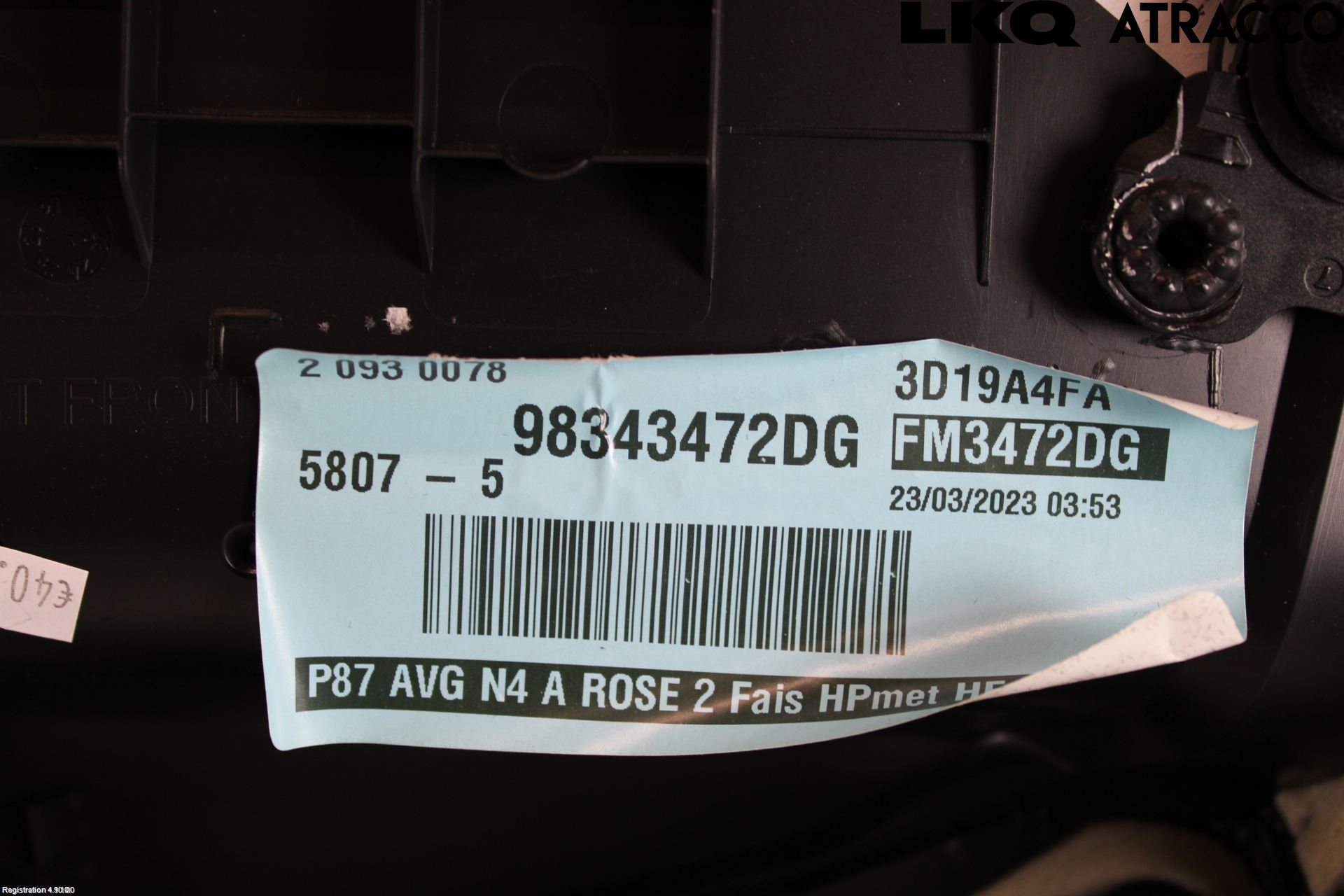 Peugeot 5008 17-24 Innr Dørtrekk Venstre