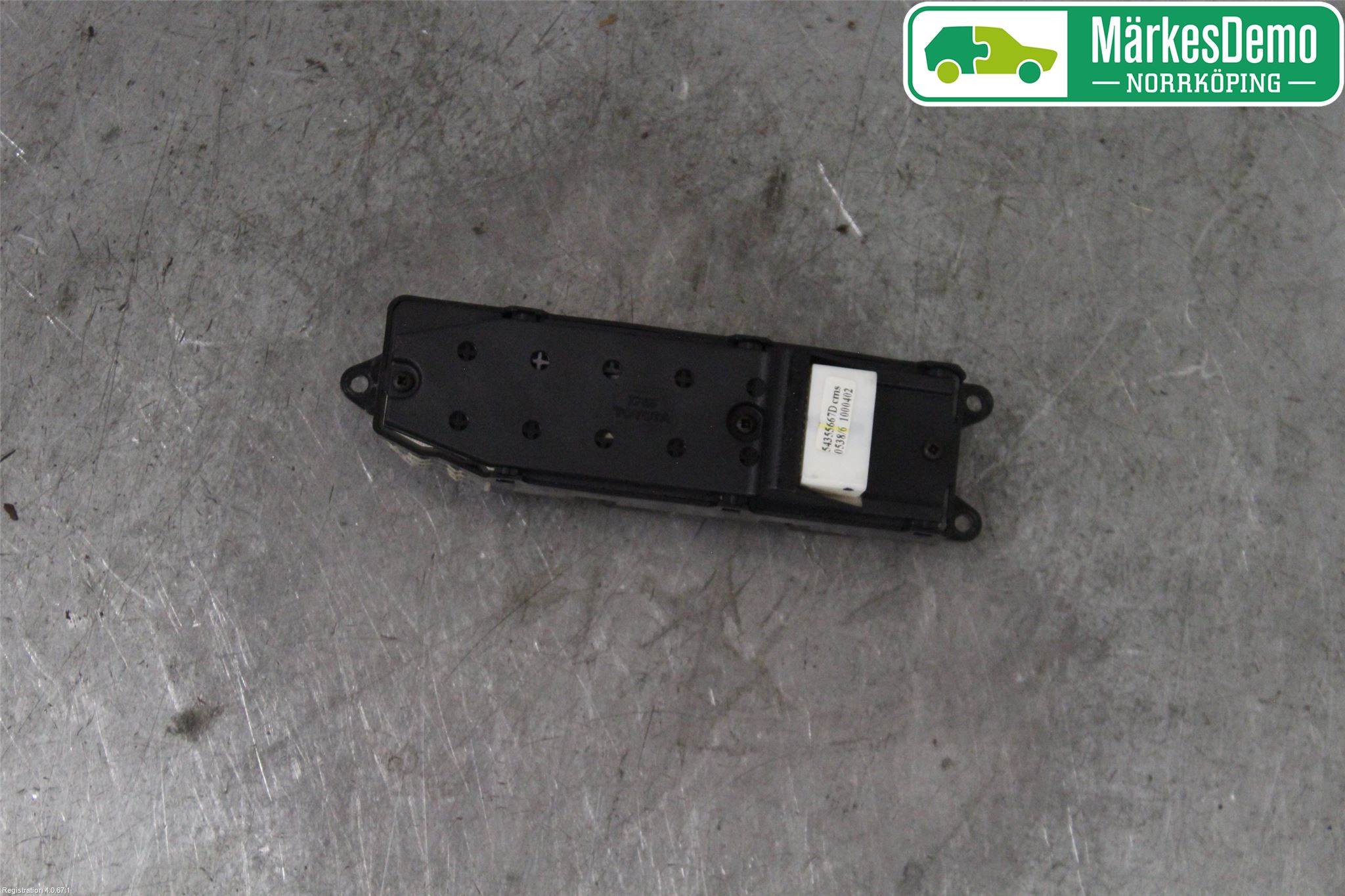 Toyota COROLLA VERSO 04-07 Bryter Vindusheis