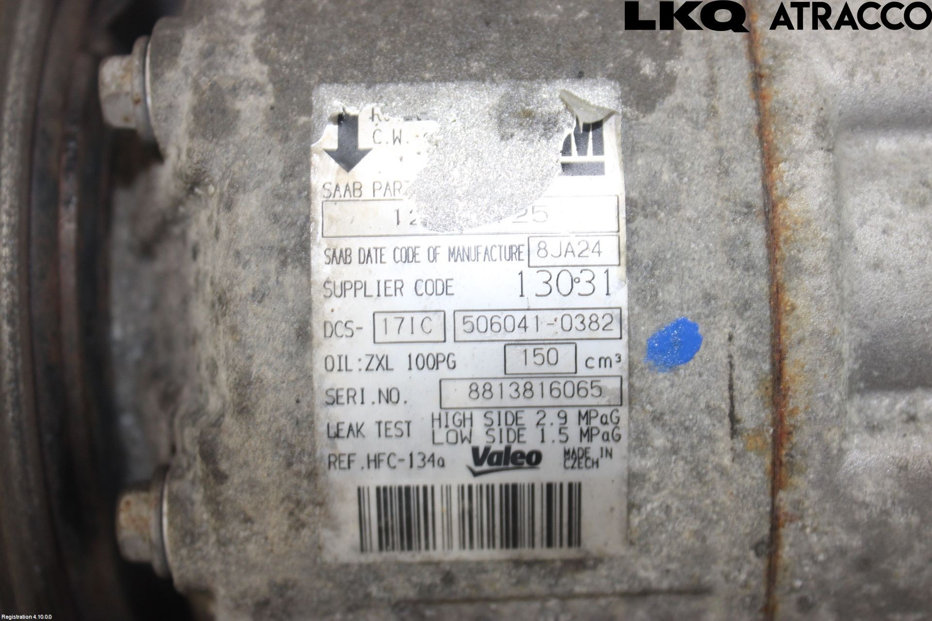 Saab 9-5     06-10 Varme Ac Kompressor