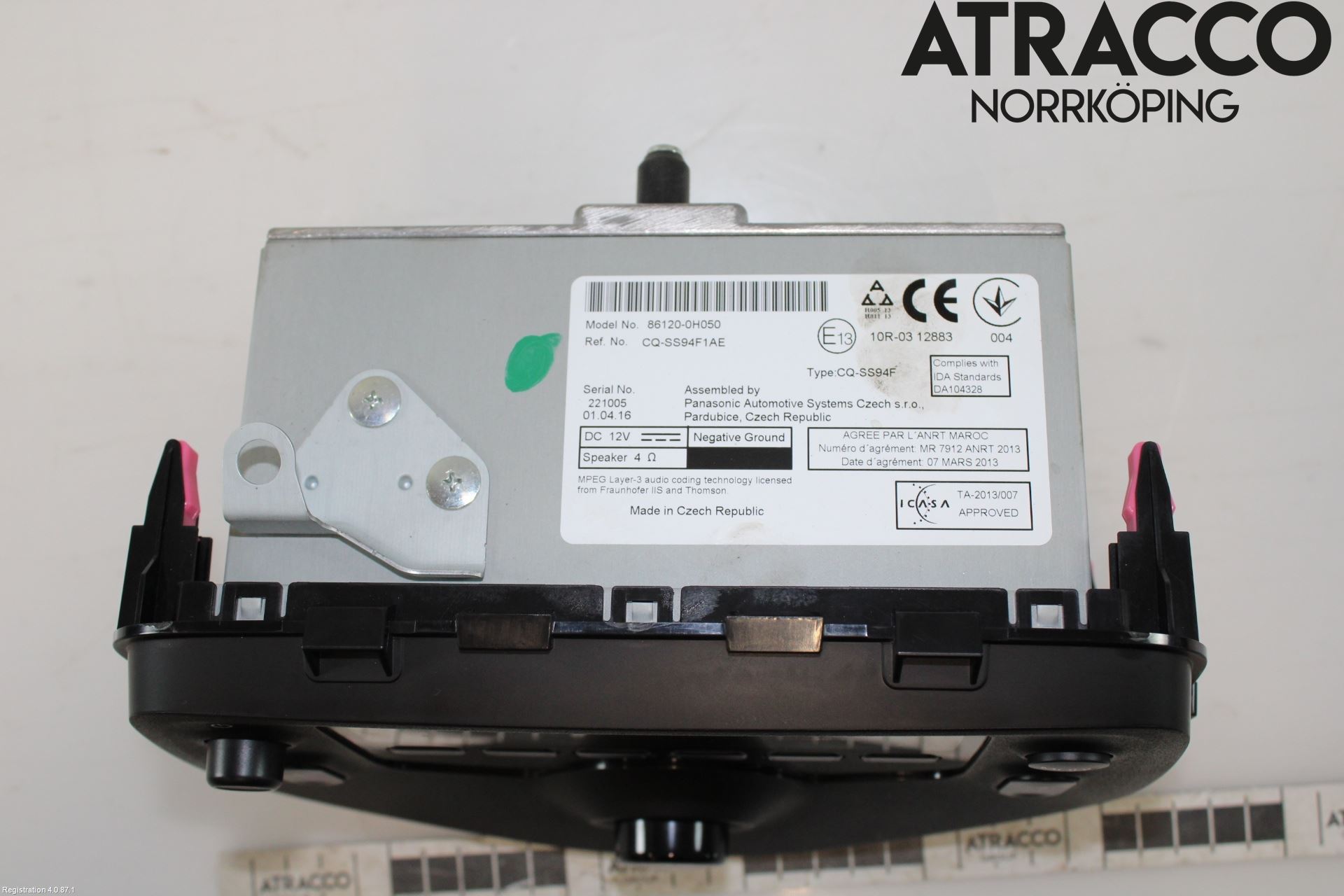 Toyota AYGO 15-21 Stereo Radio Med Cd