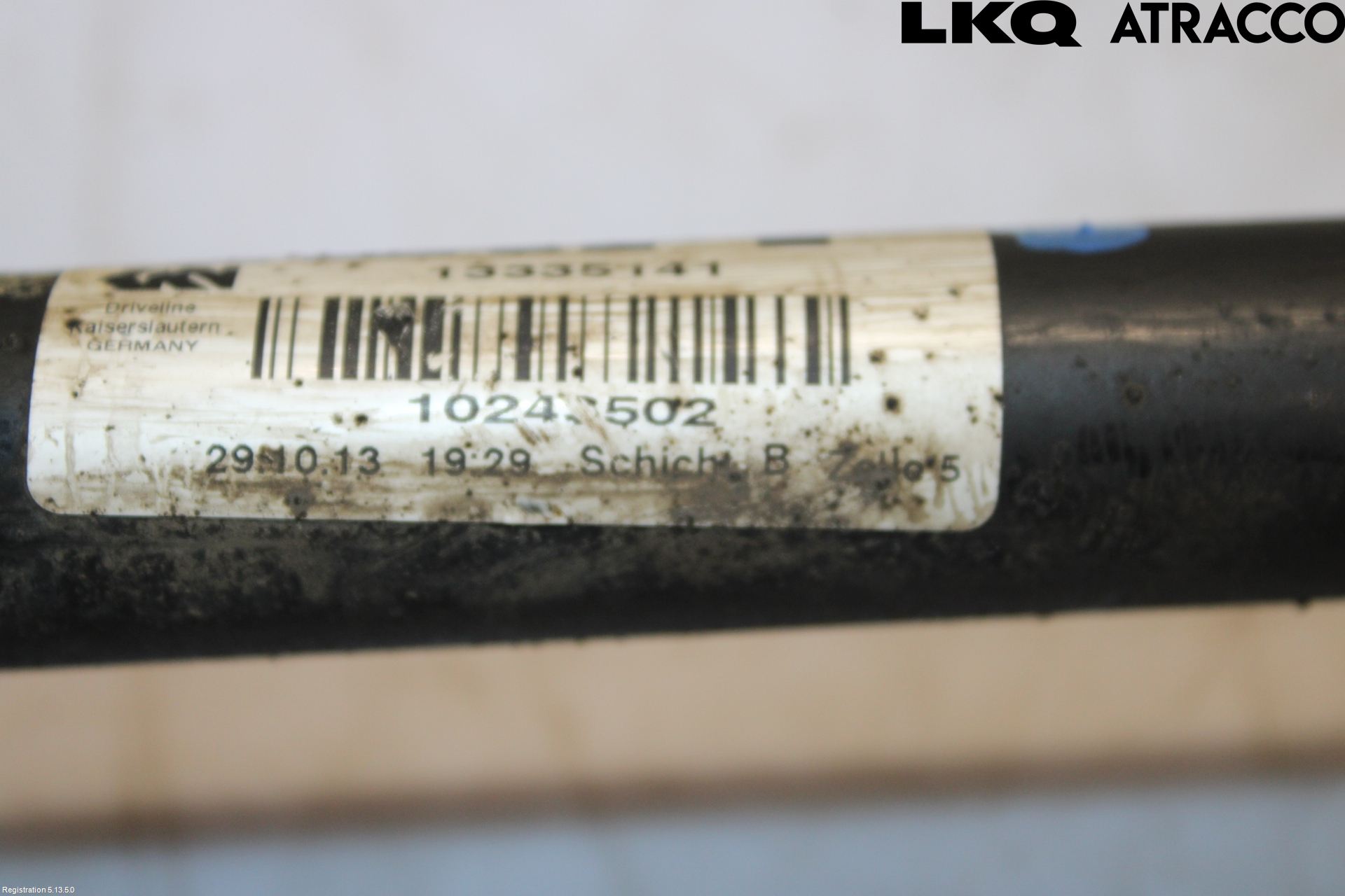 Opel ASTRA J 10-15 Drivaksel Foran Kompl Høyre