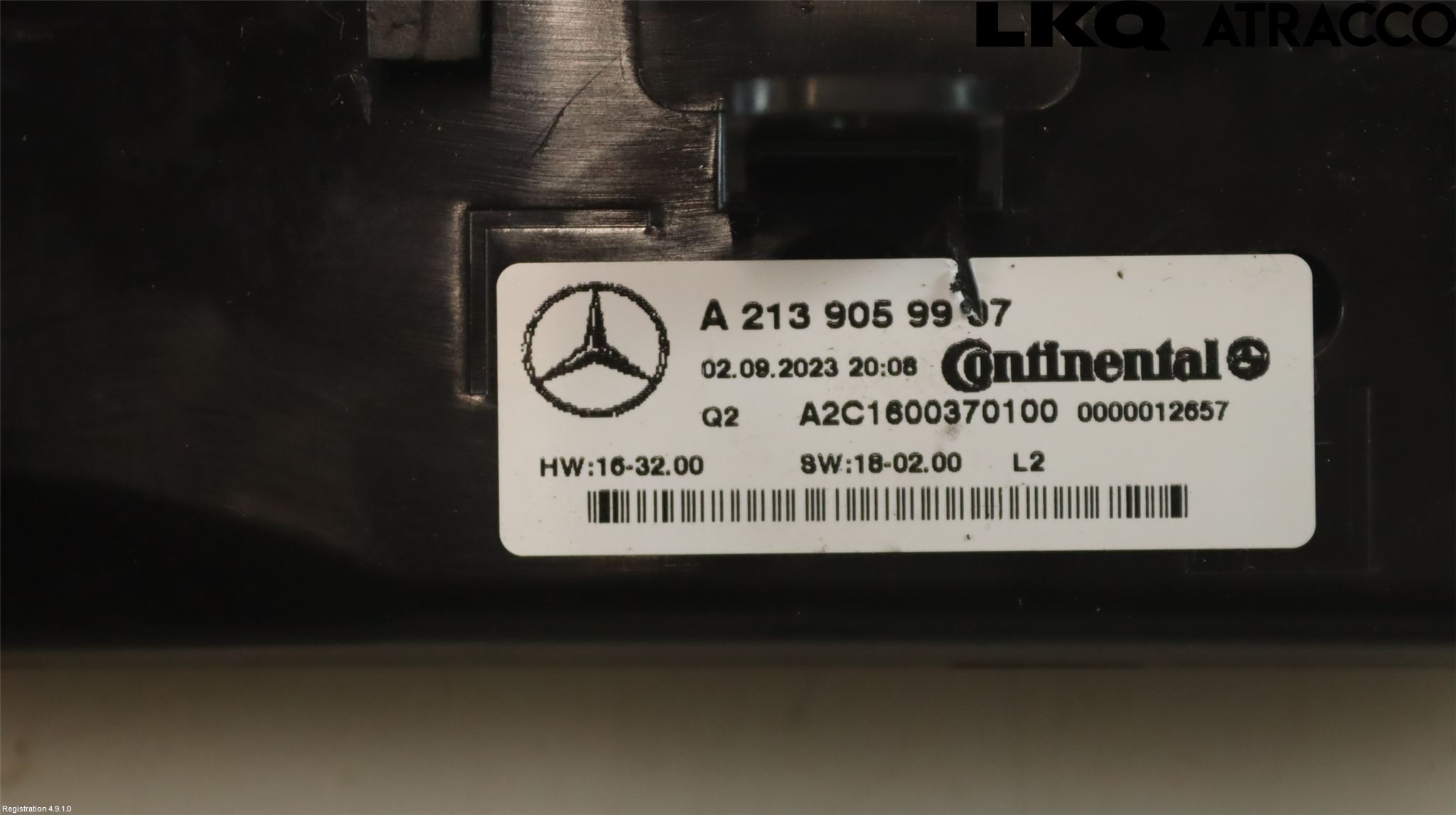 Mercedes-Benz MB E-KLASS (W213) 16-23 Varmeapparat Panel(Regulering)