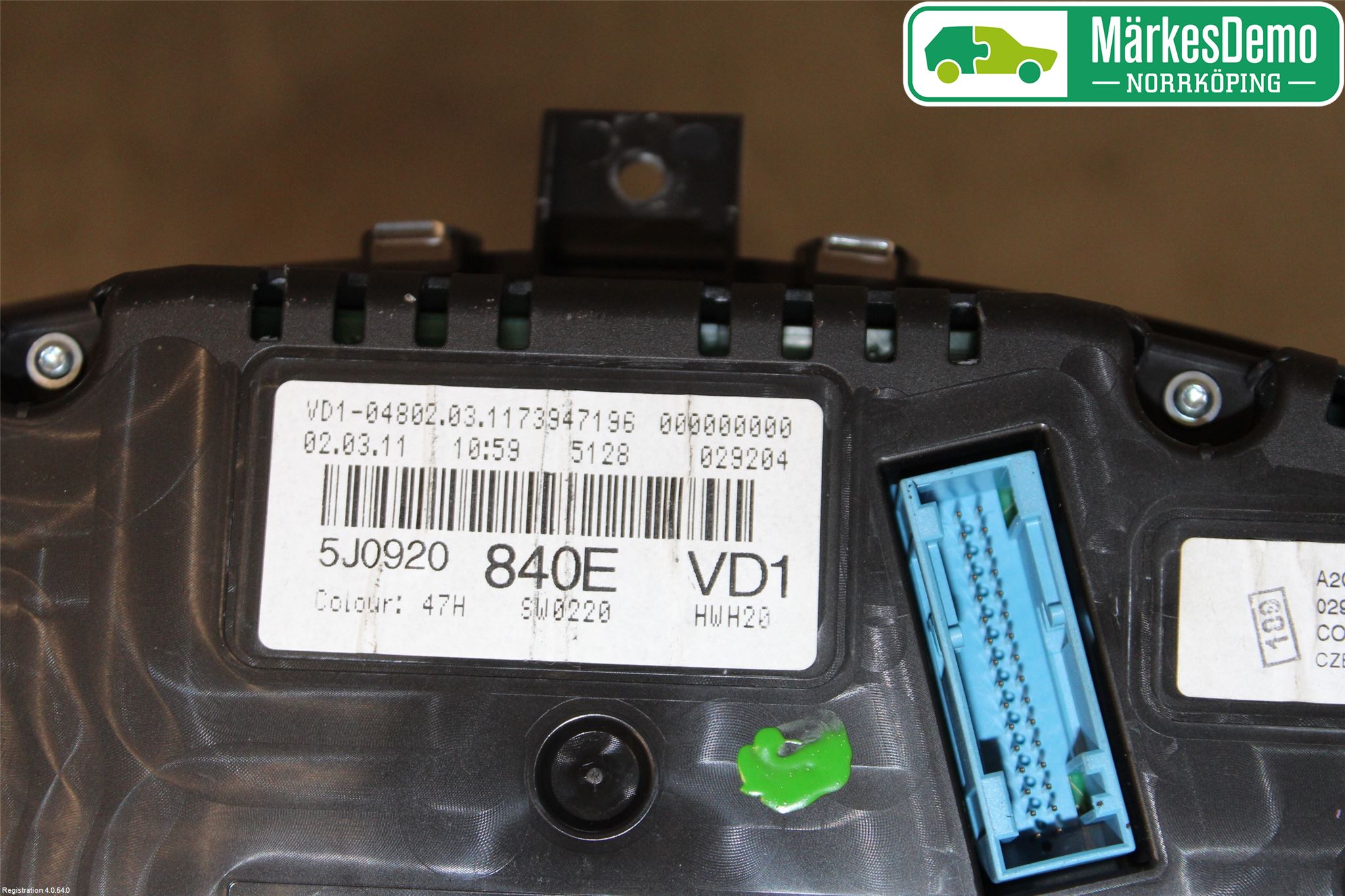 Skoda FABIA 07-14 Instr Kombinert
