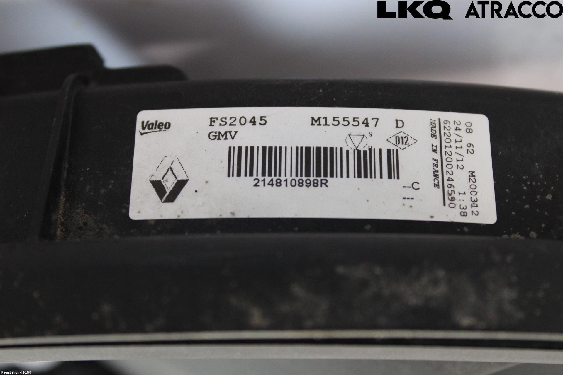 Renault SCÉNIC III / GRAND SCÉNIC 09-16 Kjølevifte Elektrisk