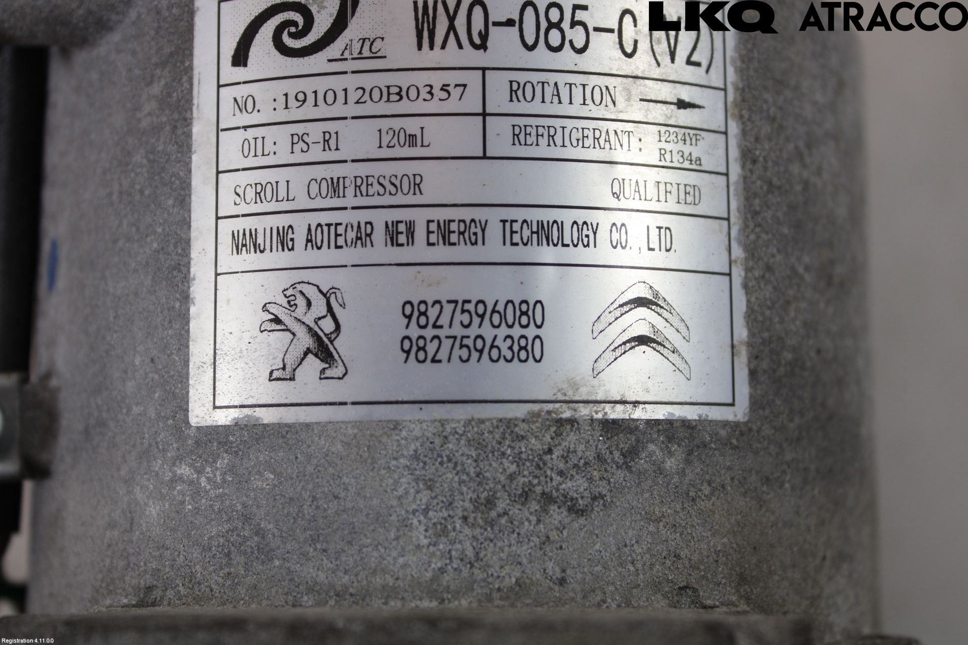 Peugeot 208/E-208 20- Varme Ac Kompressor