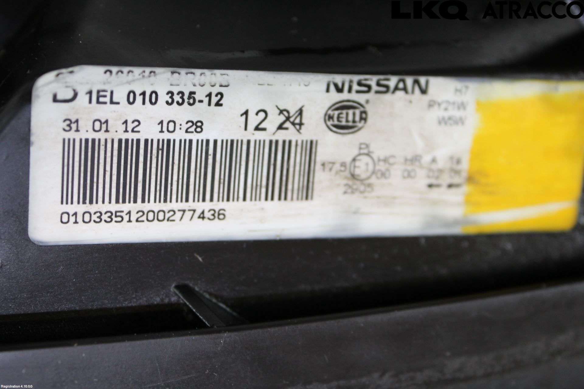 Nissan QASHQAI 10-14 Frontlykt Høyre