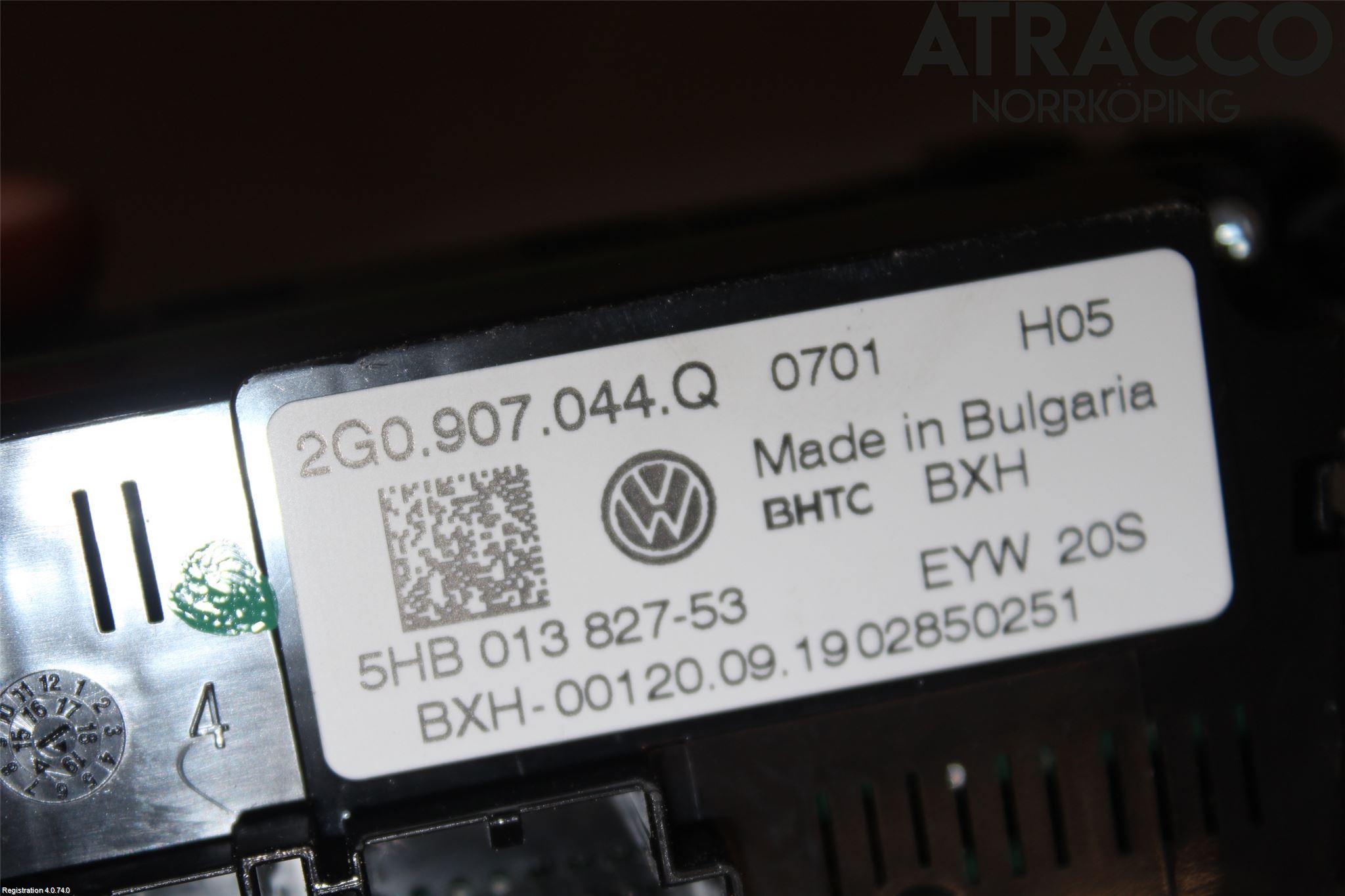 Volkswagen VW T-CROSS 19- Varmeapparat Panel(Regulering)