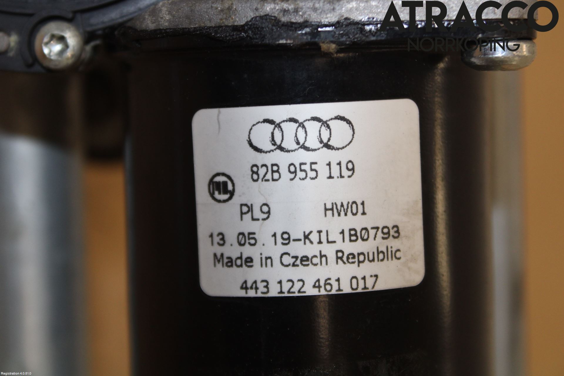 Audi A1 19- Viskeroverføring Frontrute