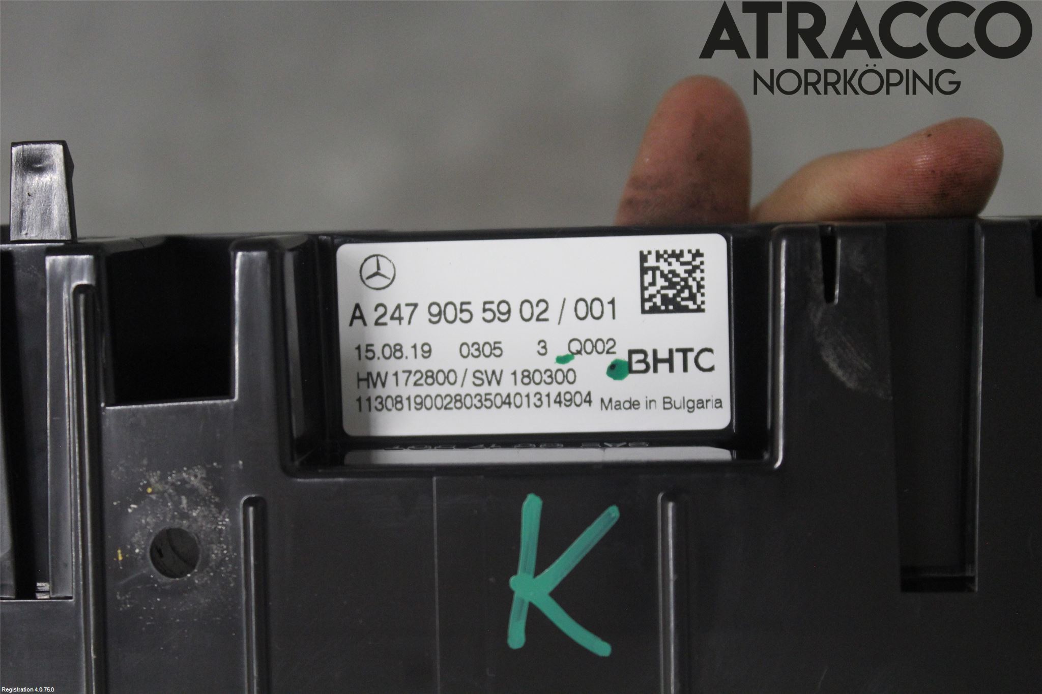 Mercedes-Benz MB A-KLASS (W177) 18- Varmeapparat Panel(Regulering)