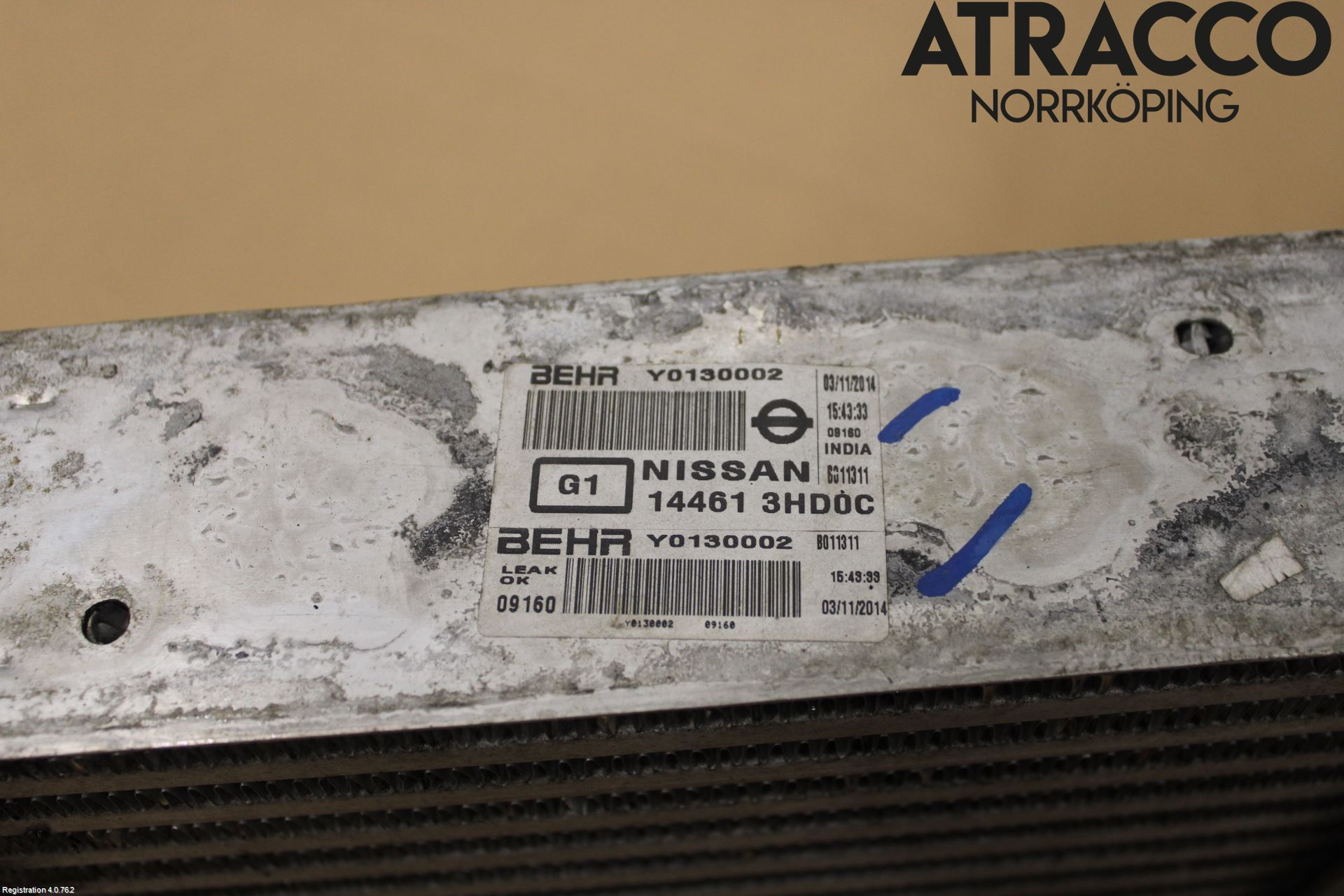 Nissan NOTE E12 14-20 Intercooler Radiator