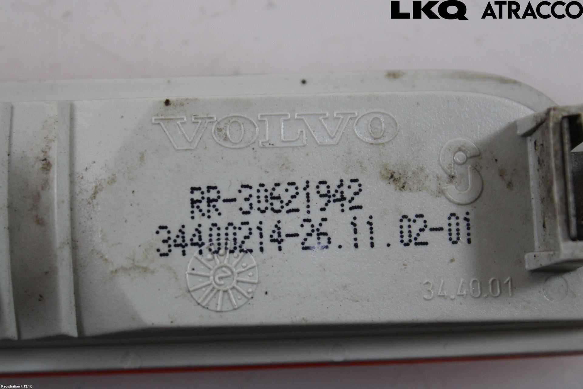 Volvo S40/V40    96-04 Blinklykt Bak Høyre Glass