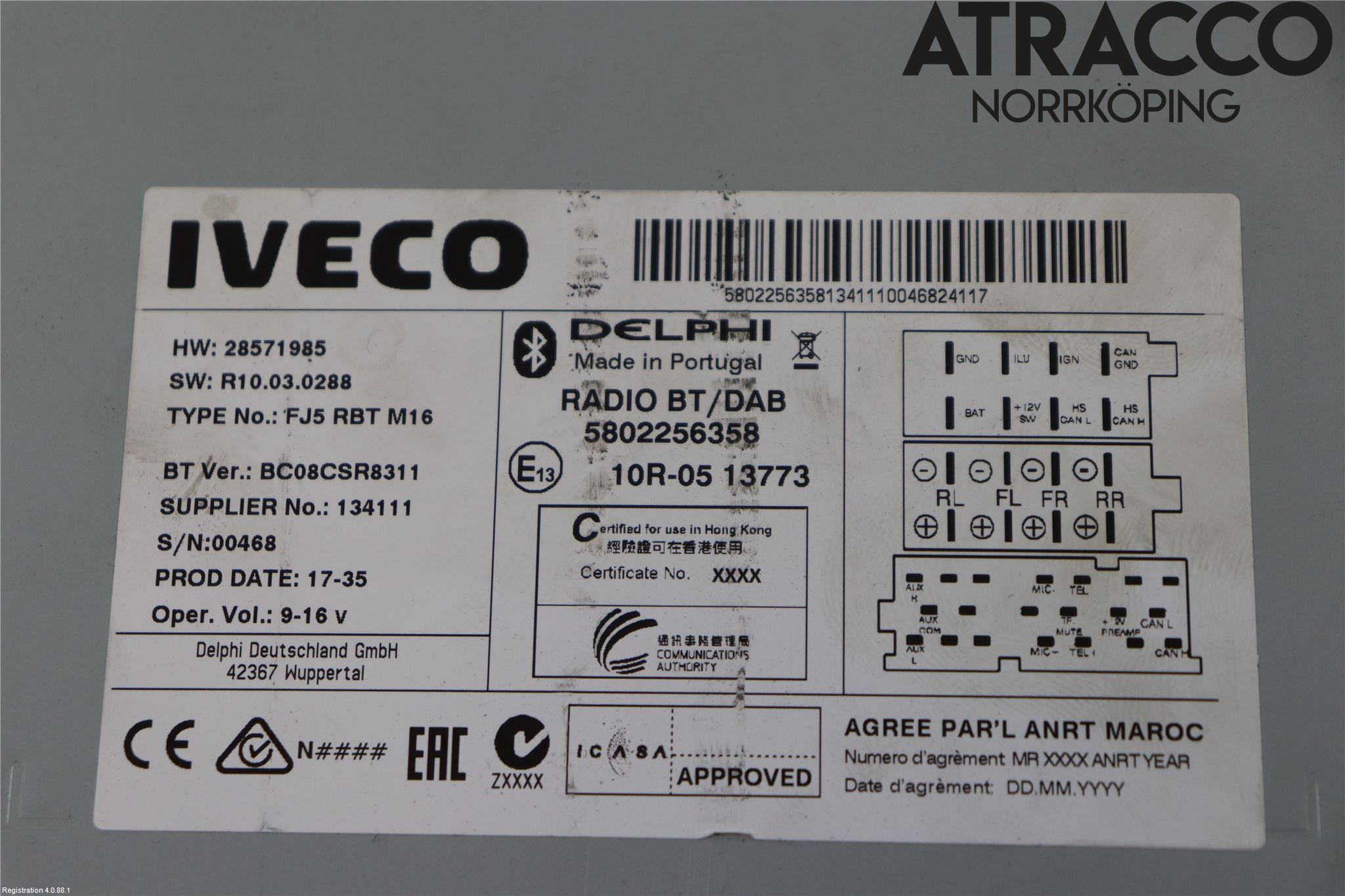 Iveco DAILY 14->> Stereo Radio Med Cd