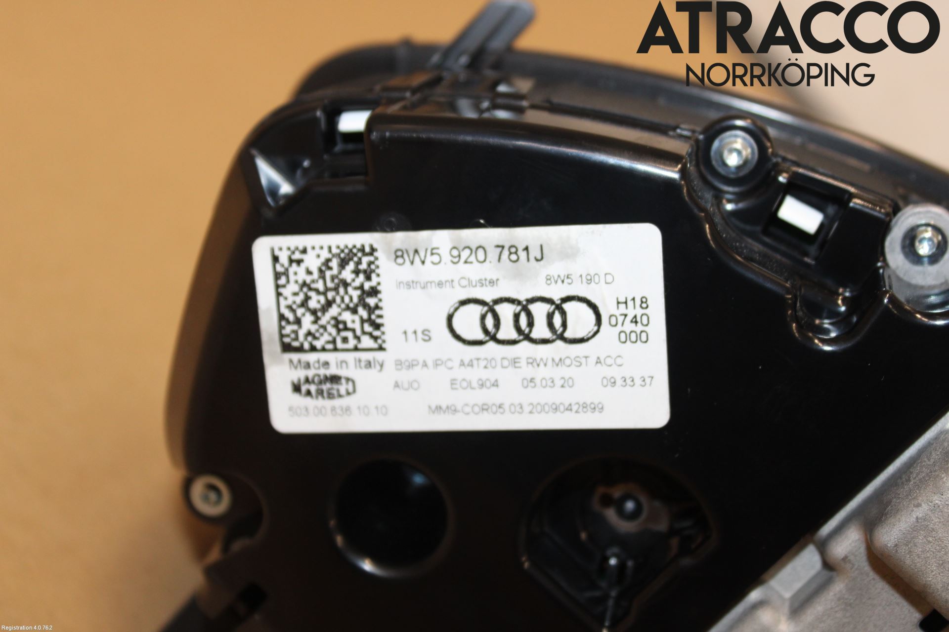 Audi A4/S4 B9 20- Instr Kombinert