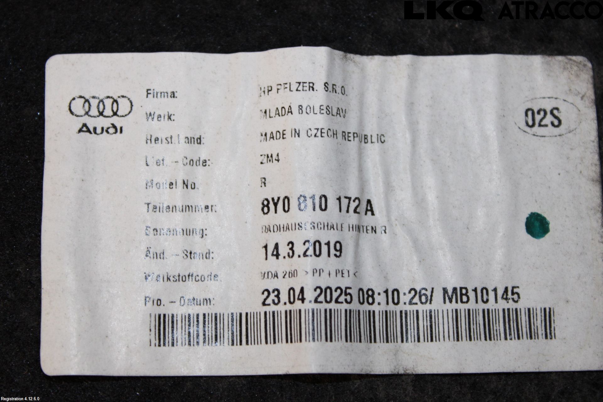 Audi A3/S3 8Y 21- Skjerm Indre