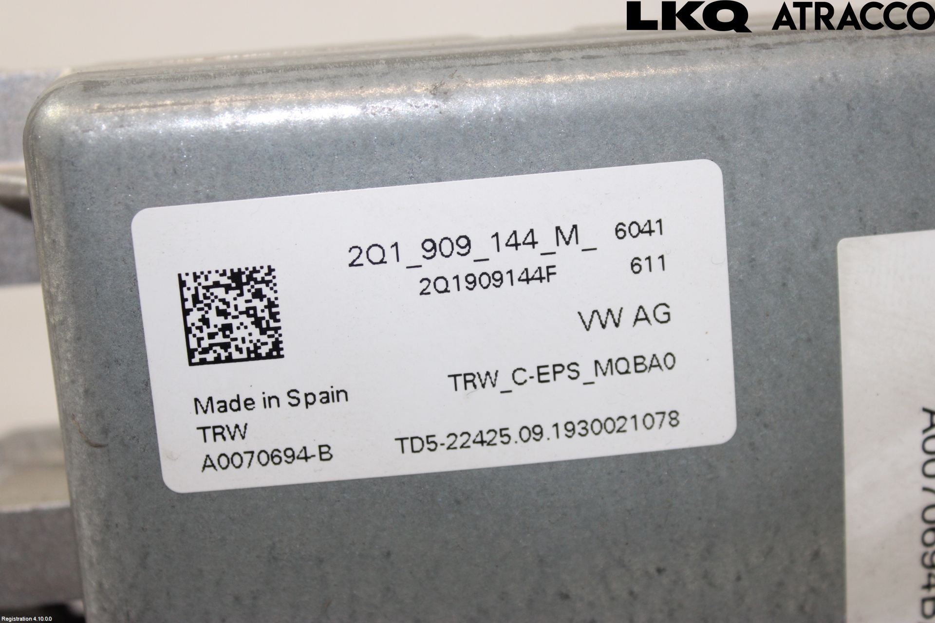 Volkswagen VW T-CROSS 19- Rattakselaggregat Innebygd Servo