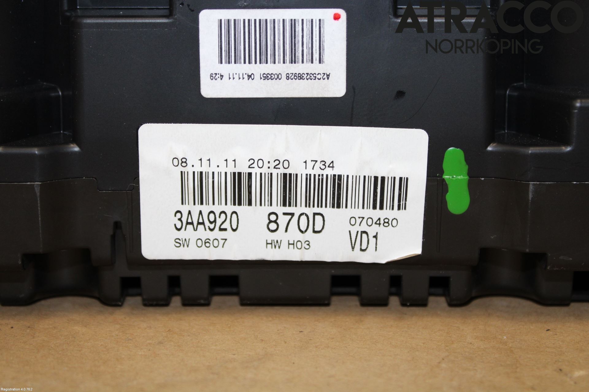 Volkswagen VW PASSAT 11-14 Instr Kombinert