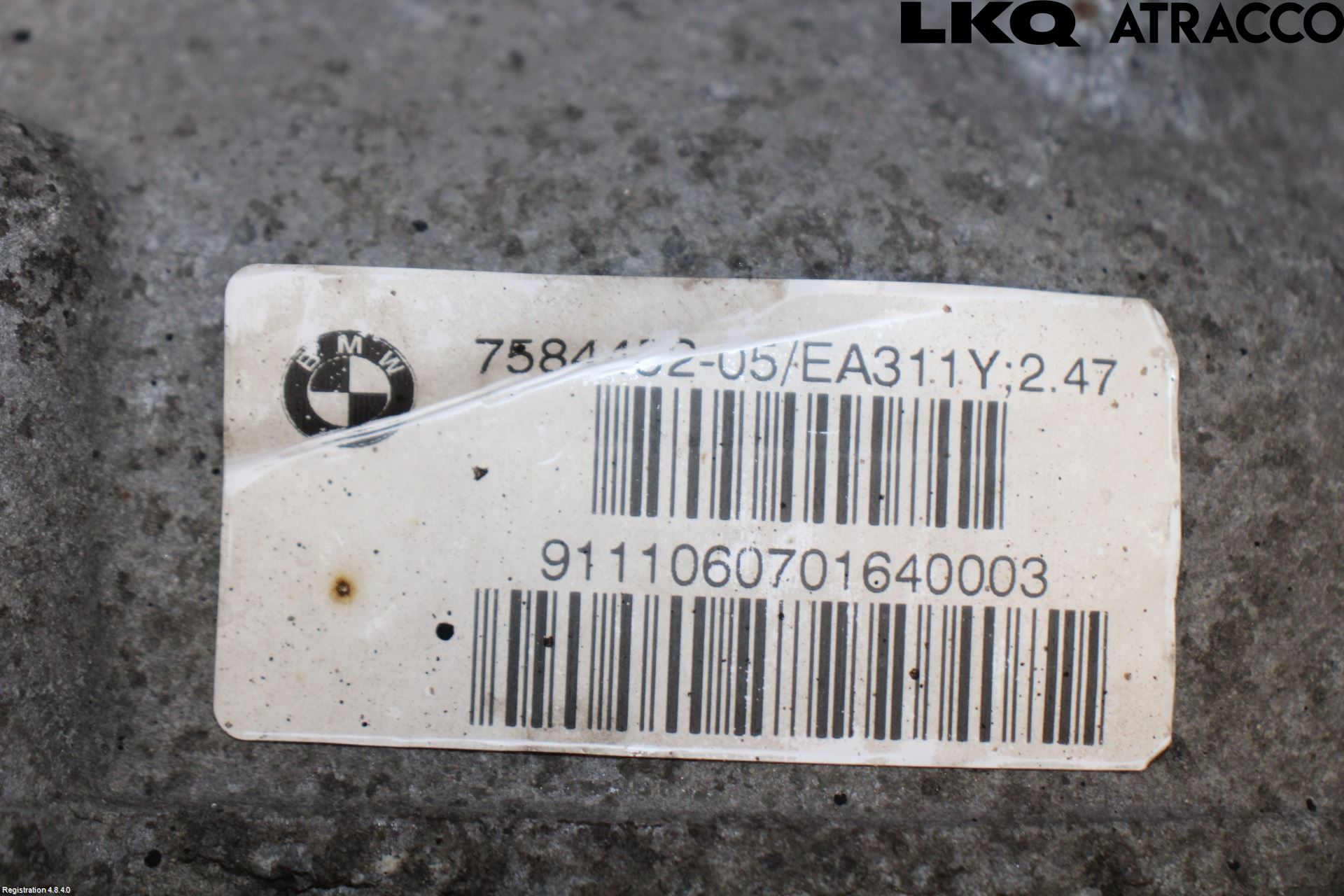 BMW 5 F10/F11/F18 09-17 Bakaksel Kardang Bak -Diff
