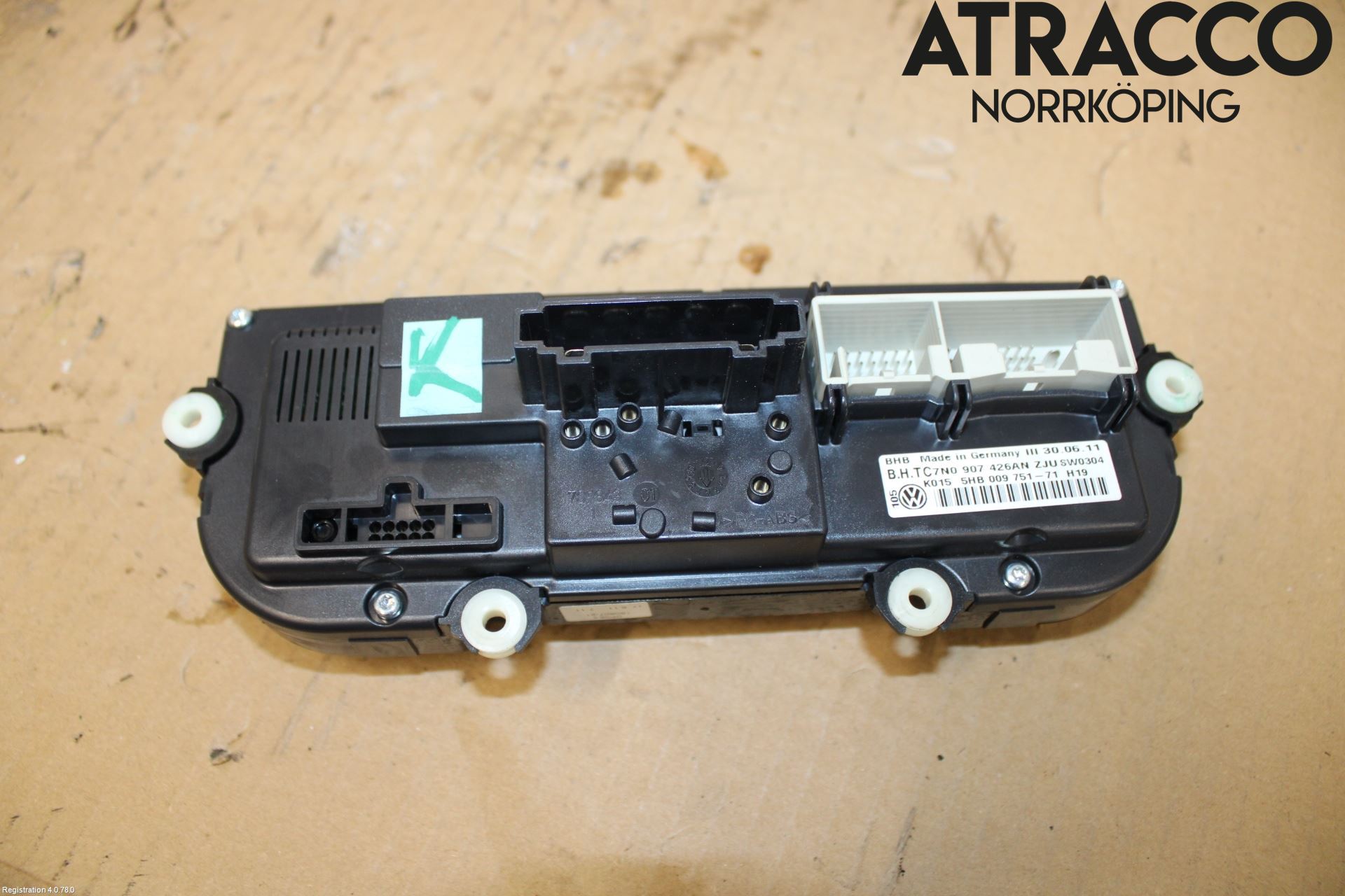 Volkswagen VW GOLF VI 09-13 Varmeapparat Panel(Regulering)