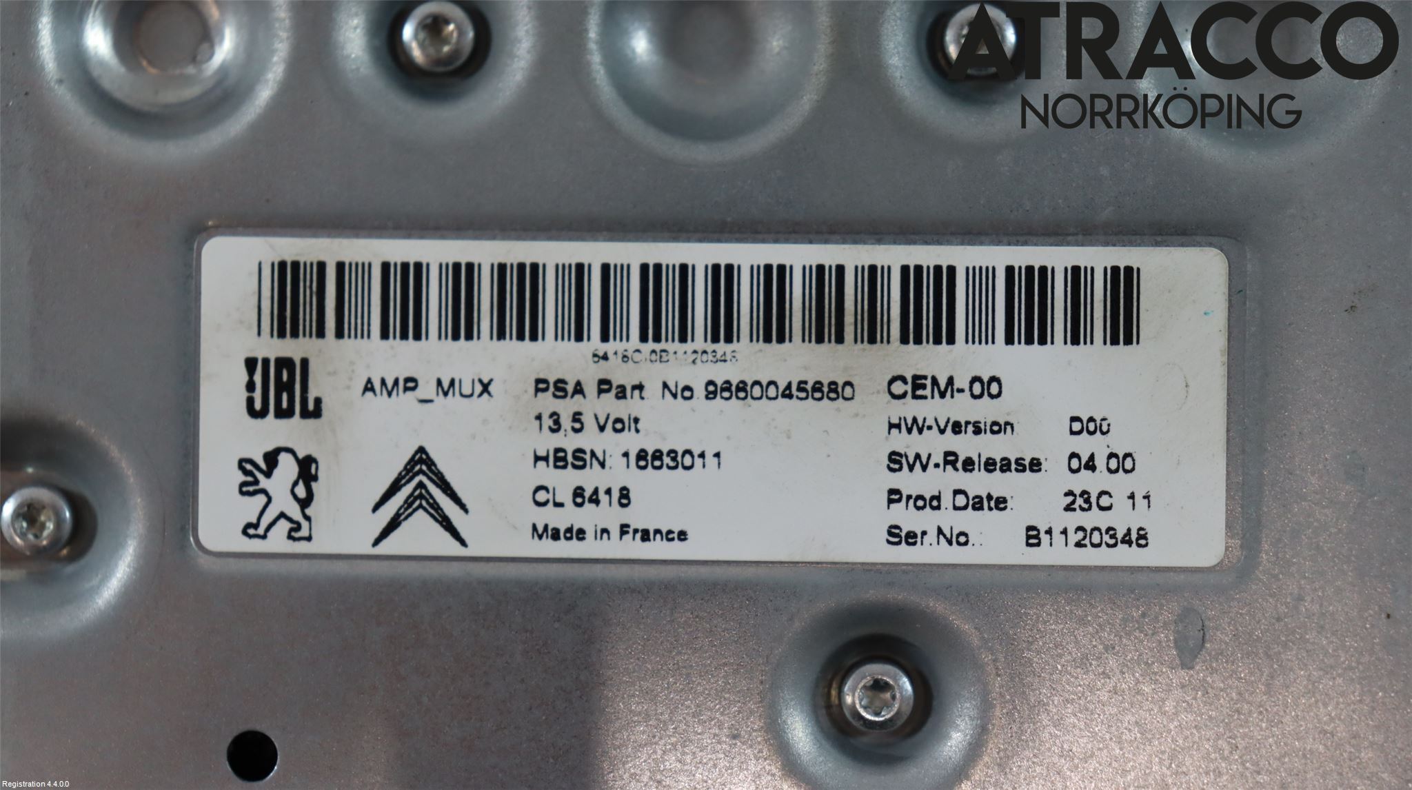 Peugeot RCZ Stereo Forsterker