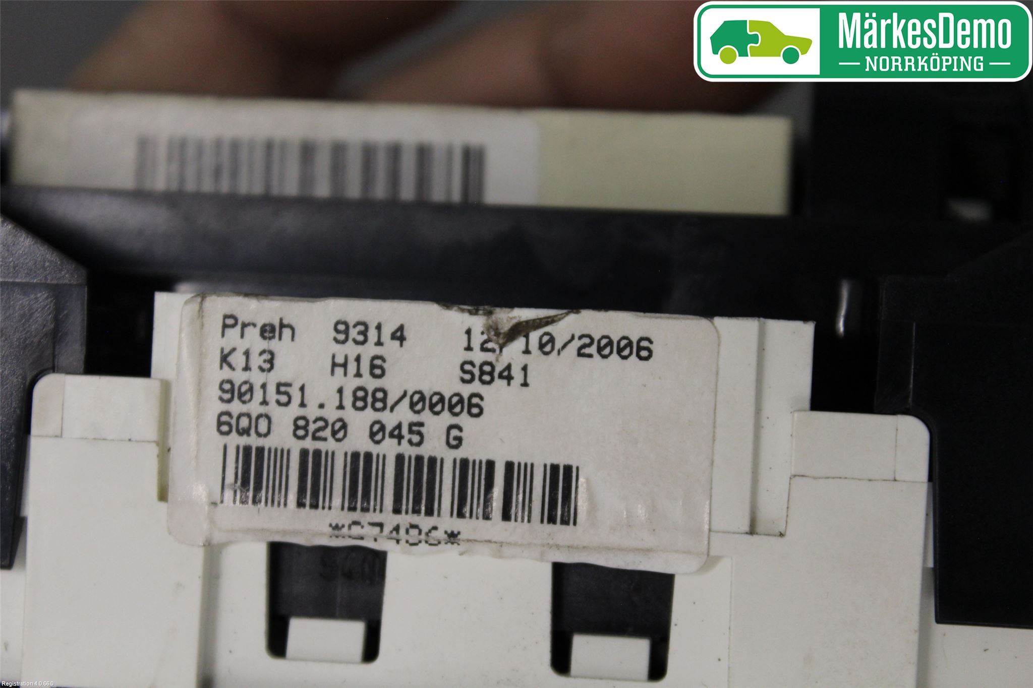 Volkswagen VW POLO 05-09 Varmeapparat Panel(Regulering)