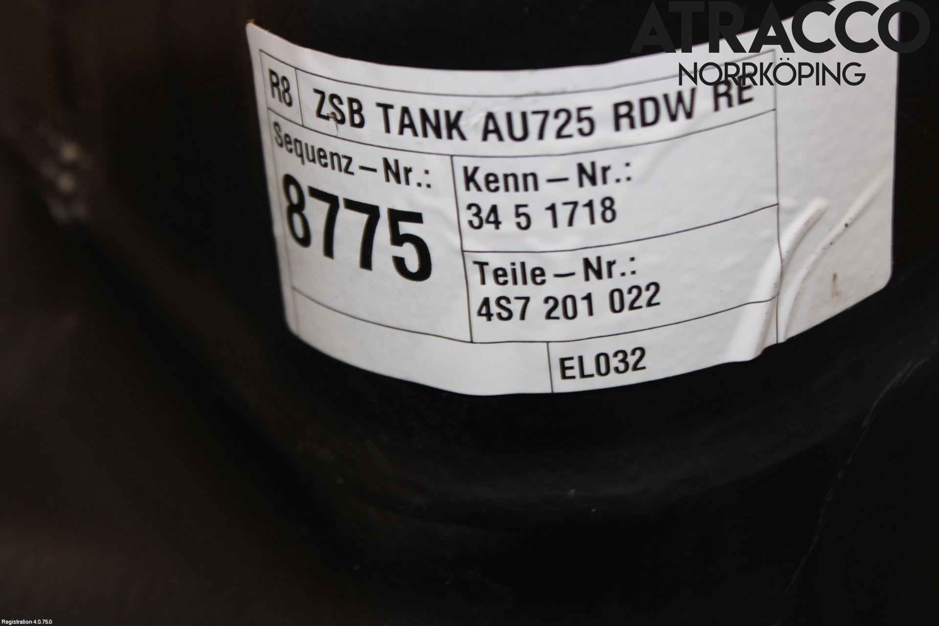 Audi R8 Drivstofftank Innsprøytning