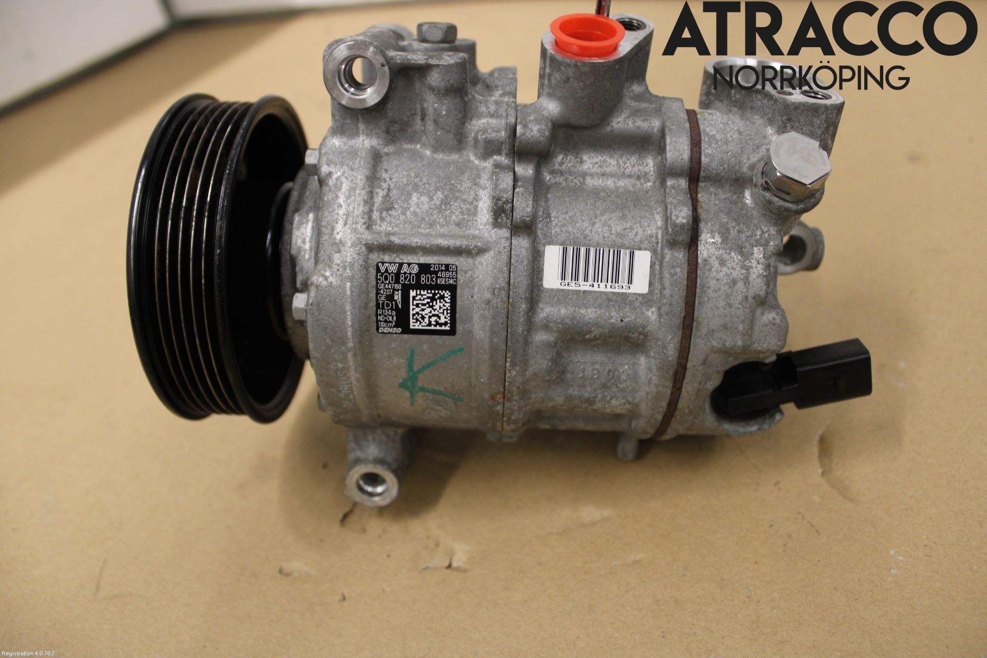 Volkswagen VW GOLF / E-GOLF VII 13-20 Varme Ac Kompressor