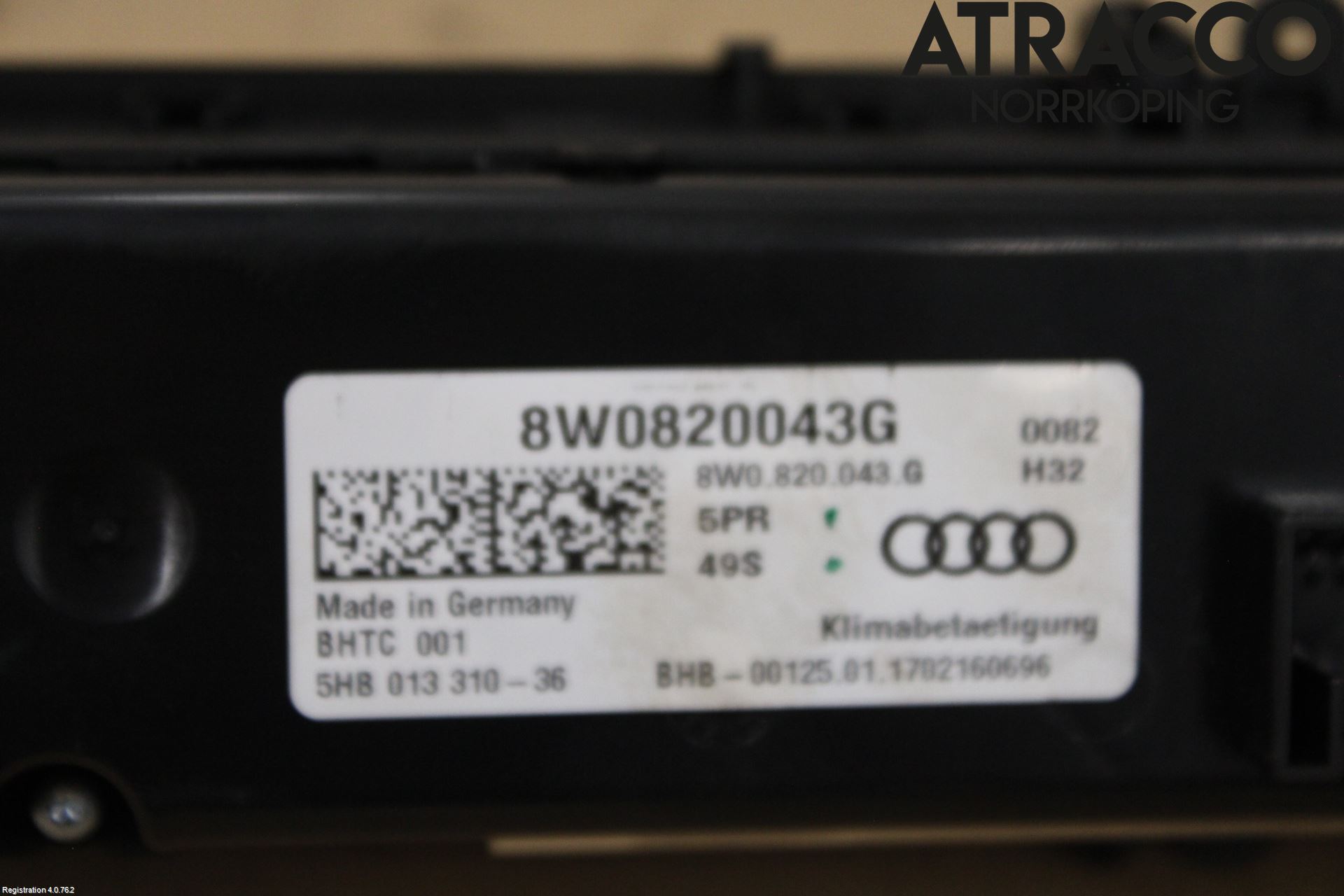 Audi A5 17- Varmeapparat Panel(Regulering)
