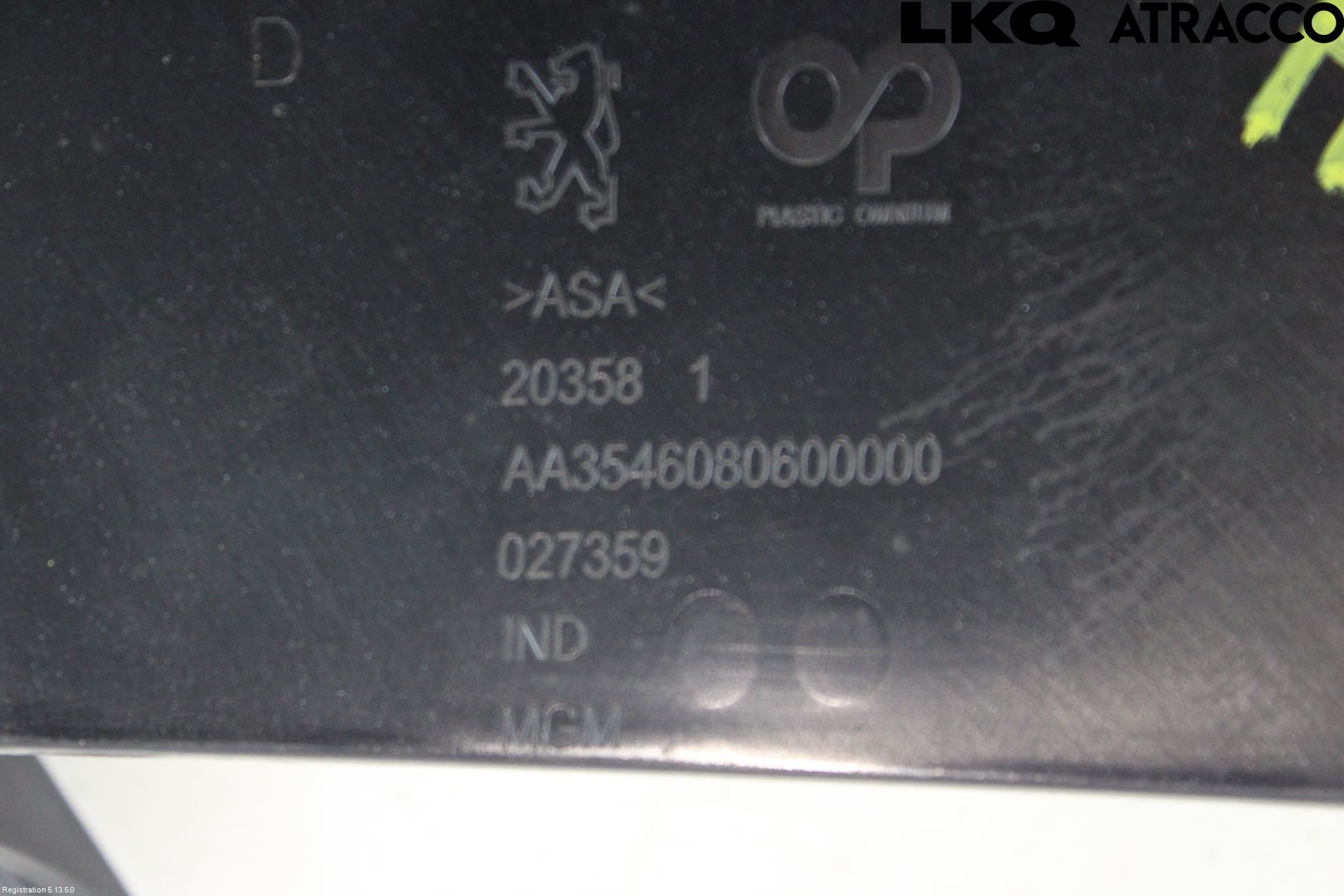 Peugeot 308 08-13 Frontlykt Kurve-Tåkelys Ramme