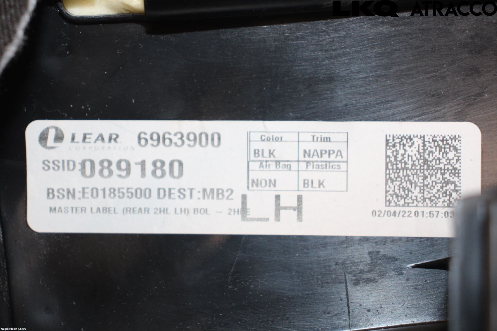 Mercedes-Benz MB GLE-KLASS (W167/V167/C167) 19- Innr Sete Bak Seterygg
