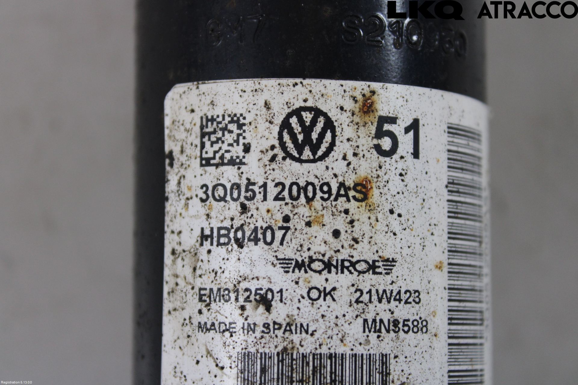 Volkswagen VW ARTEON 17- Støtdemper Bak