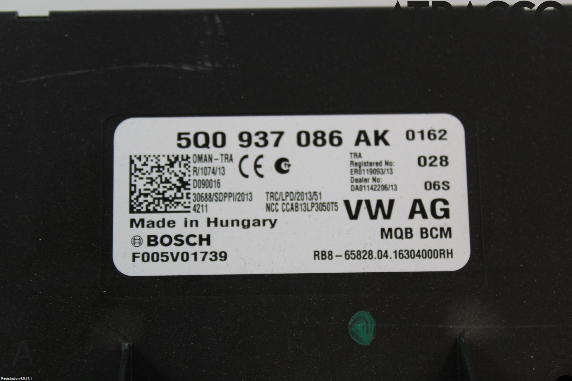 Volkswagen VW PASSAT 15-19 Styreenhet Klima