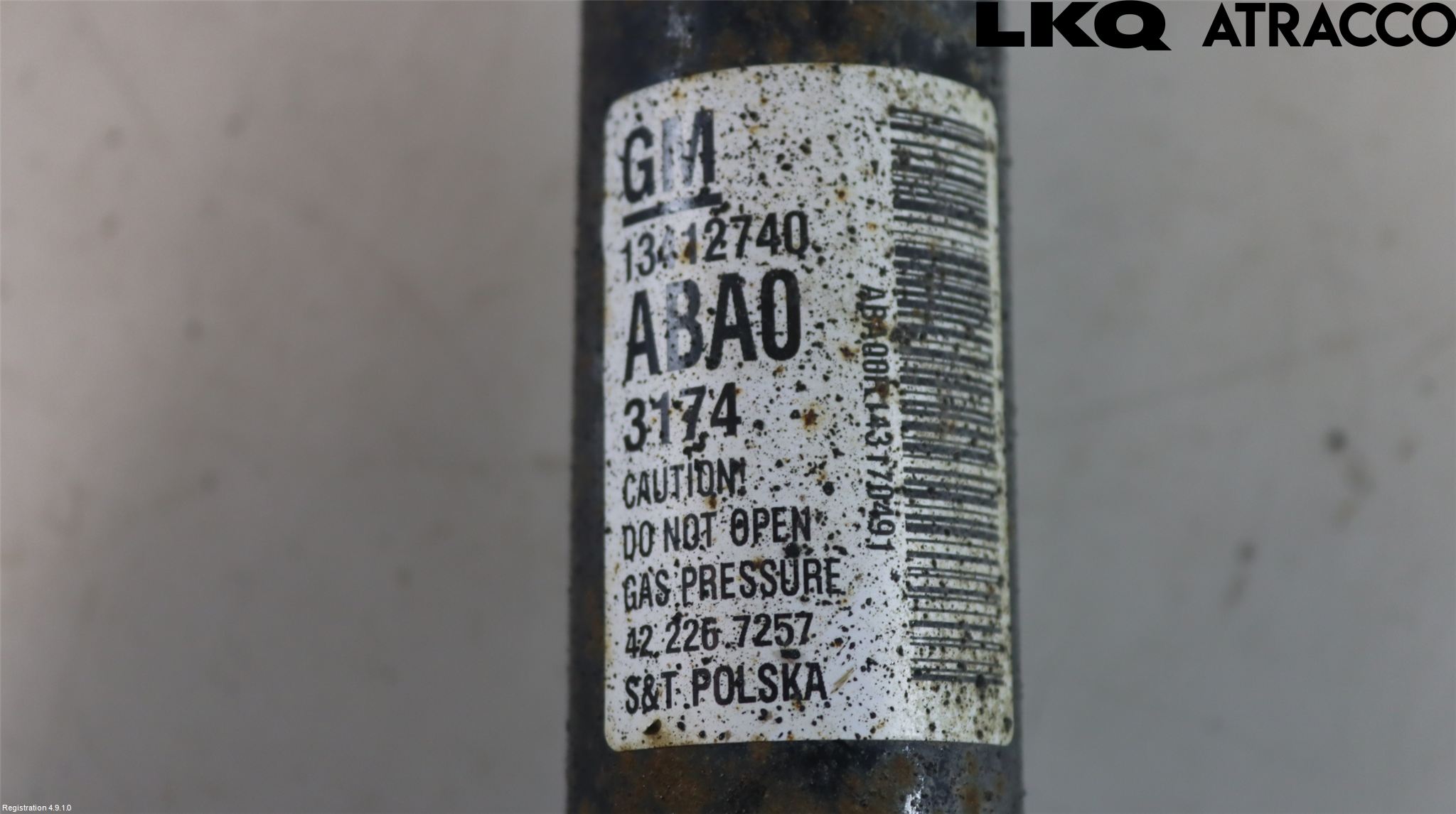 Opel ASTRA J 10-15 Støtdemper Bak