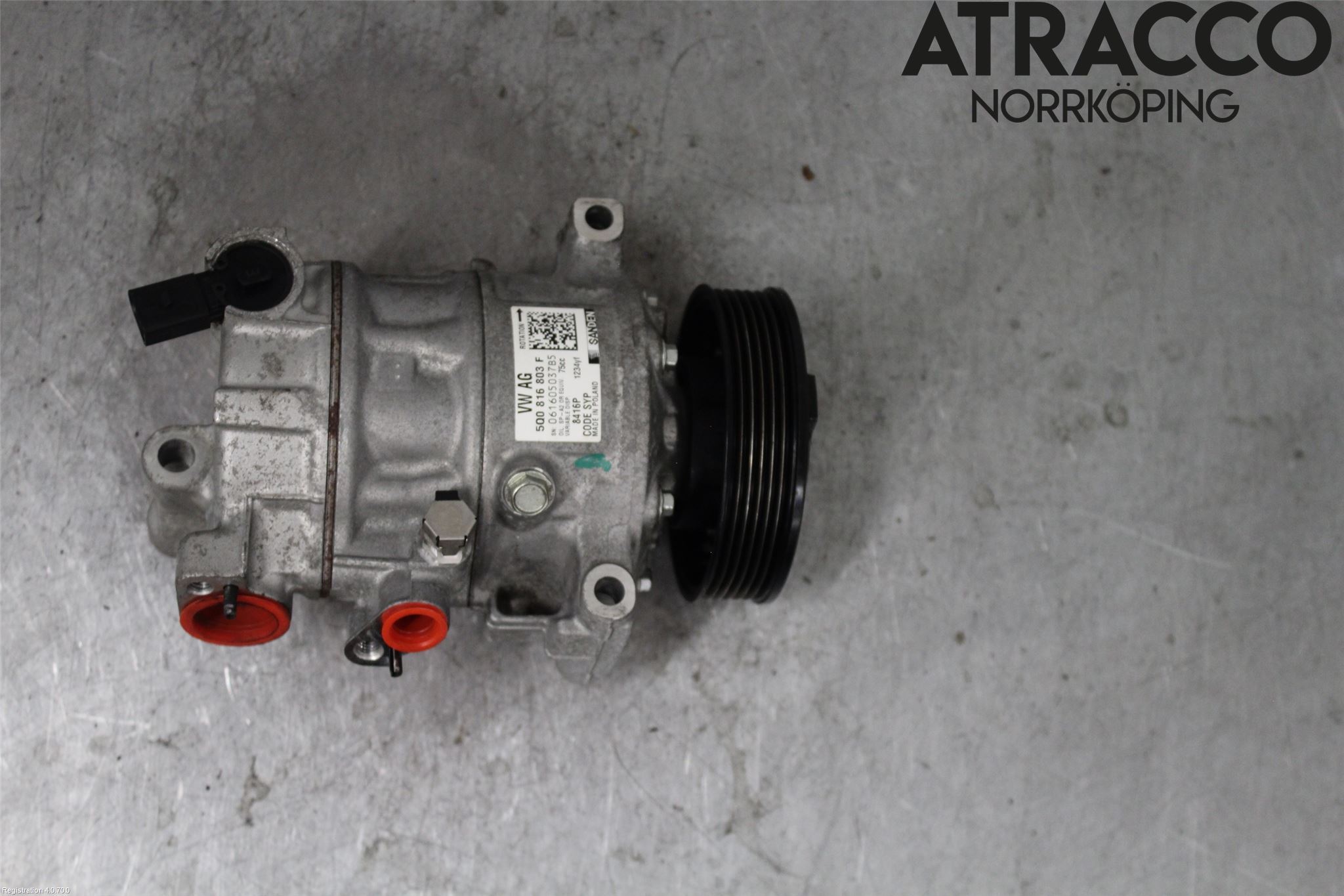Volkswagen VW GOLF / E-GOLF VII 13-20 Varme Ac Kompressor