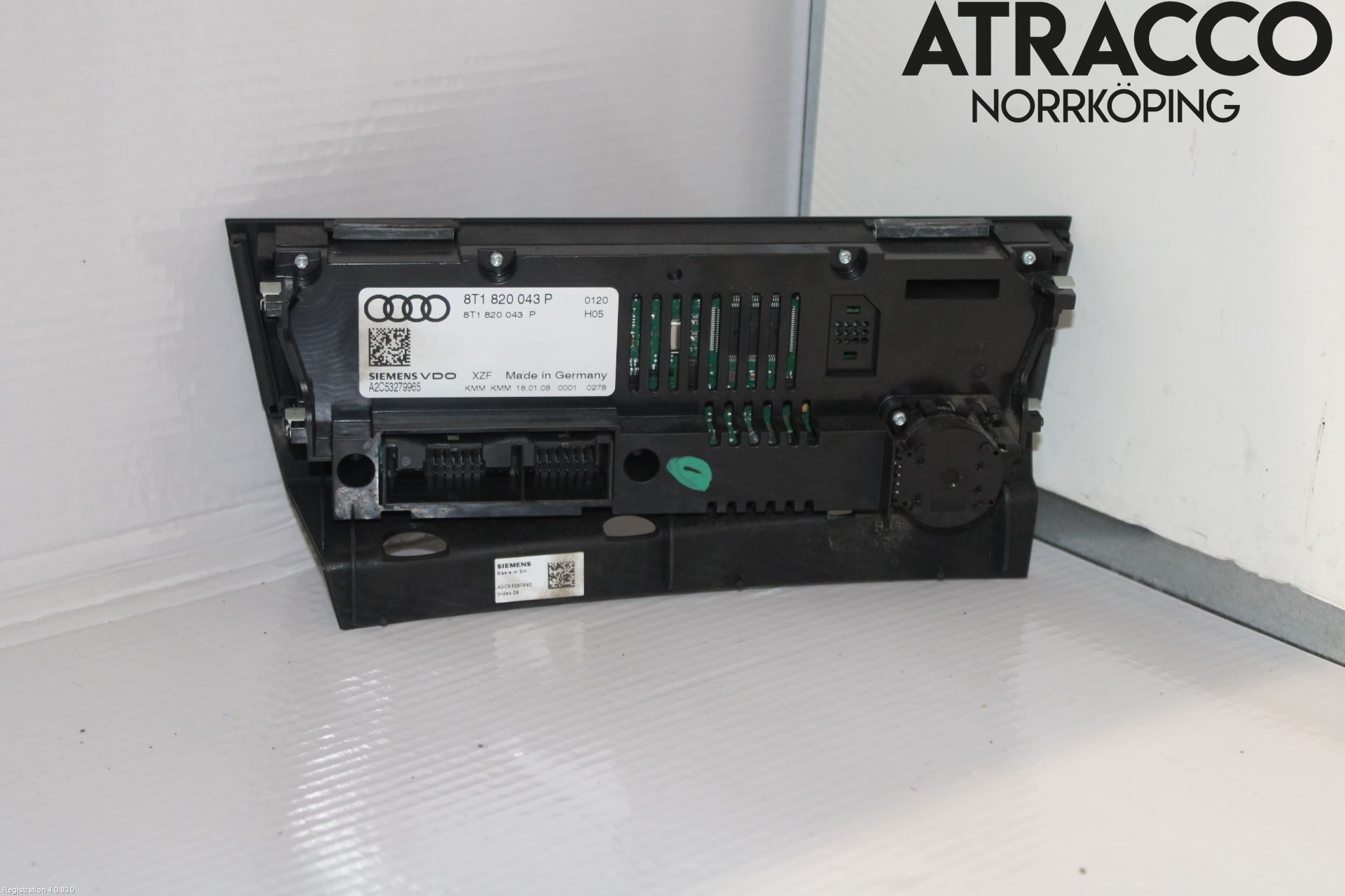 Audi A4/S4 08-11 Varmeapparat Panel(Regulering)