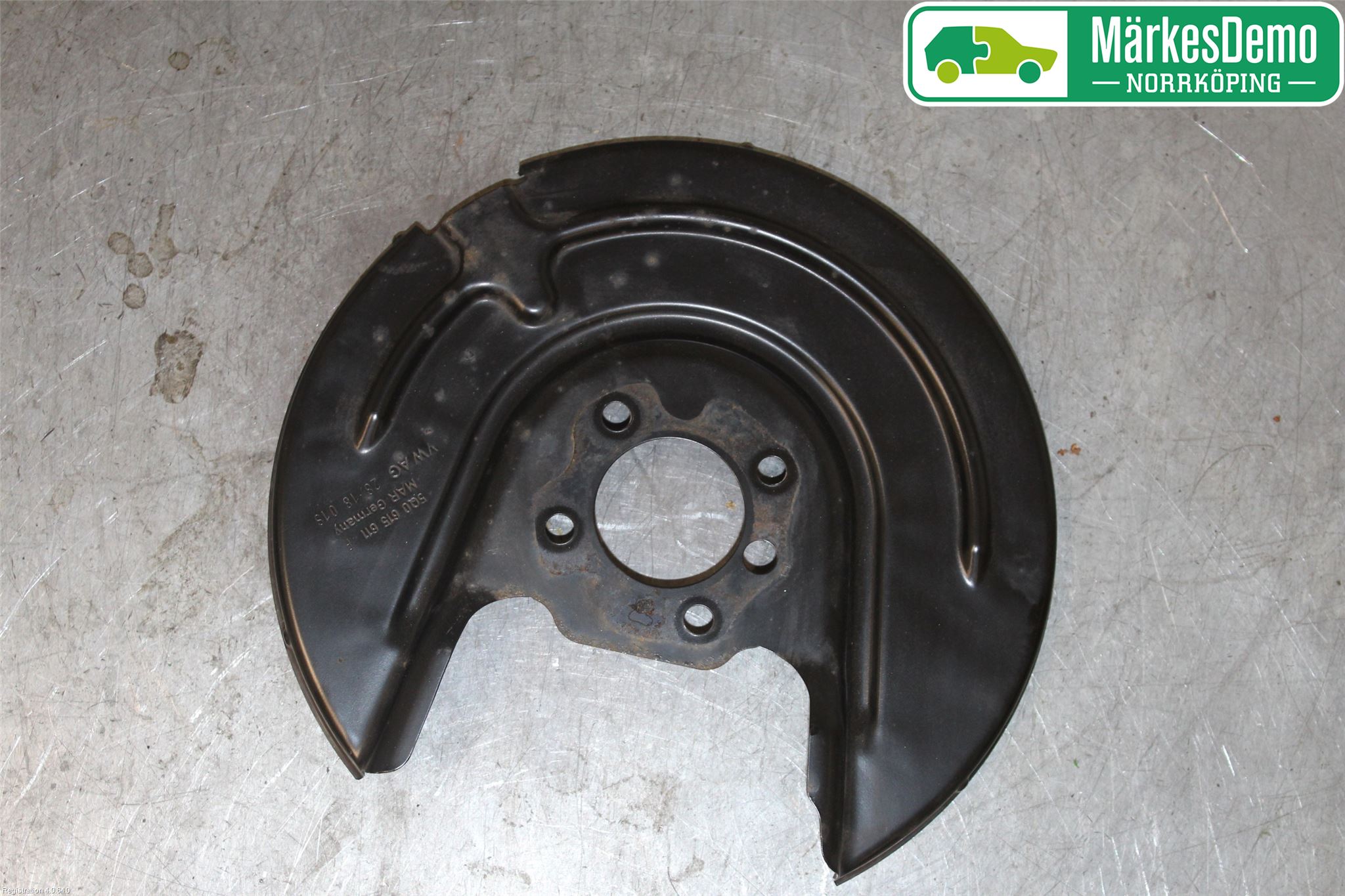 Volkswagen VW GOLF / E-GOLF VII 13-20 Bremseskjold Bak