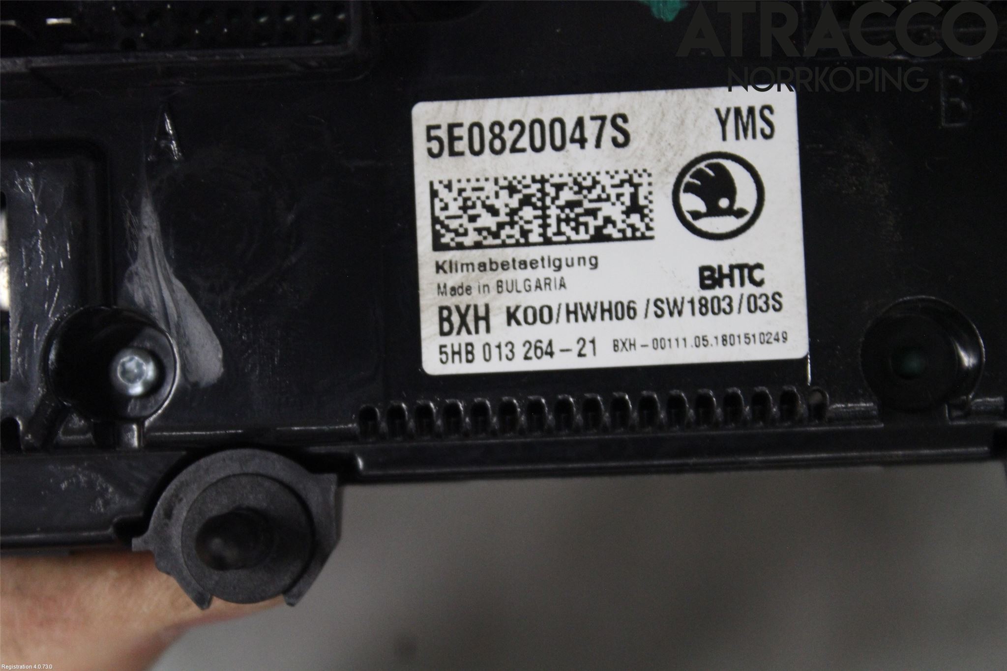Skoda OCTAVIA (5E) 13-20 Varmeapparat Panel(Regulering)
