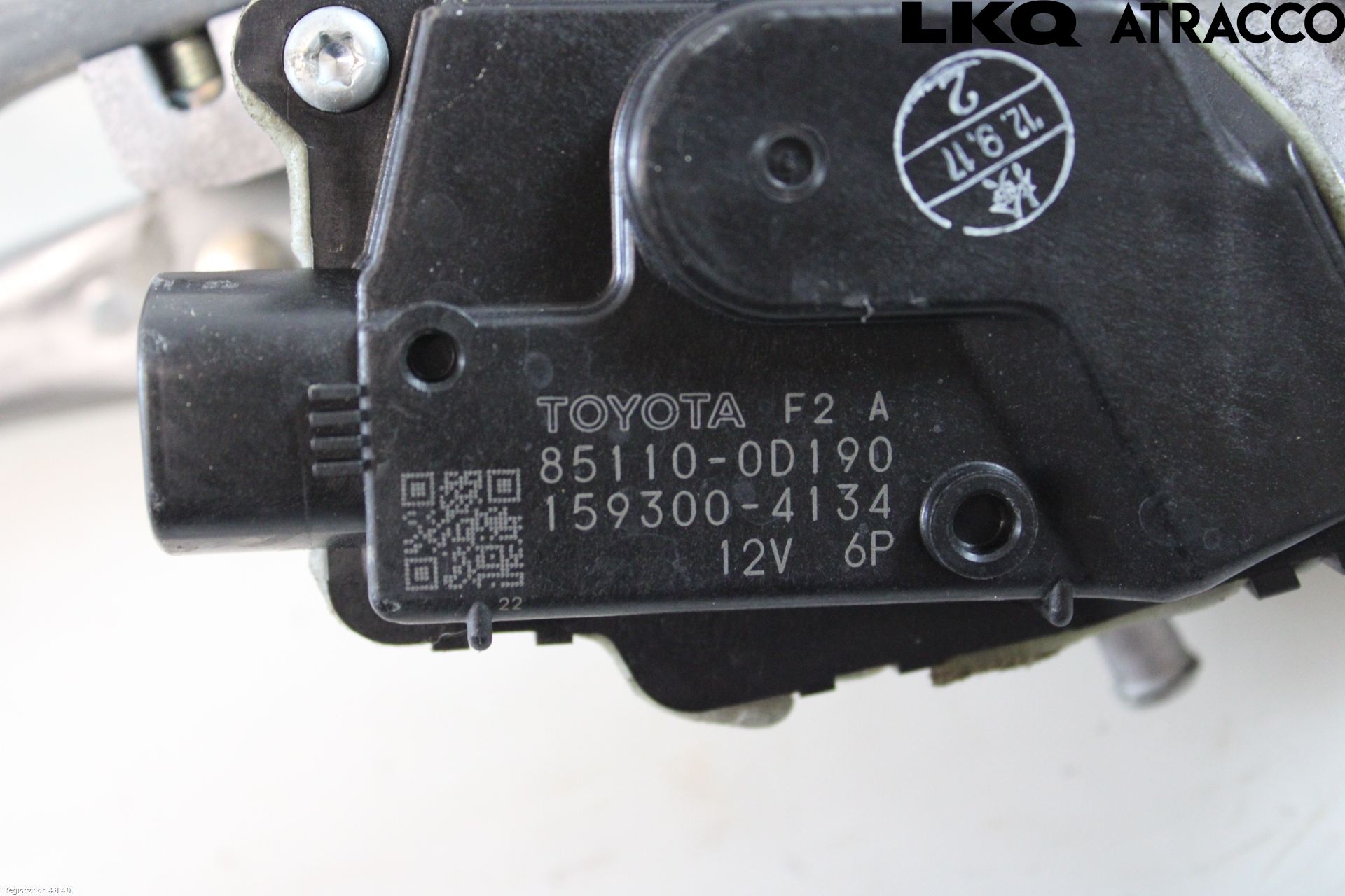 Toyota YARIS XP130 12-14 Viskeroverføring Frontrute