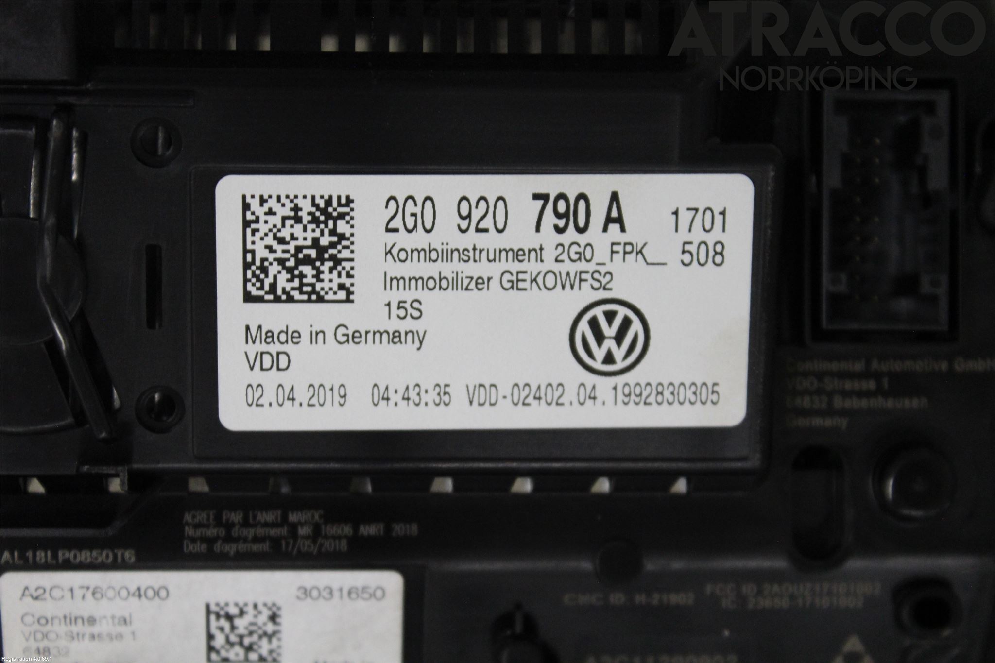 Volkswagen VW T-CROSS 19- Instr Kombinert