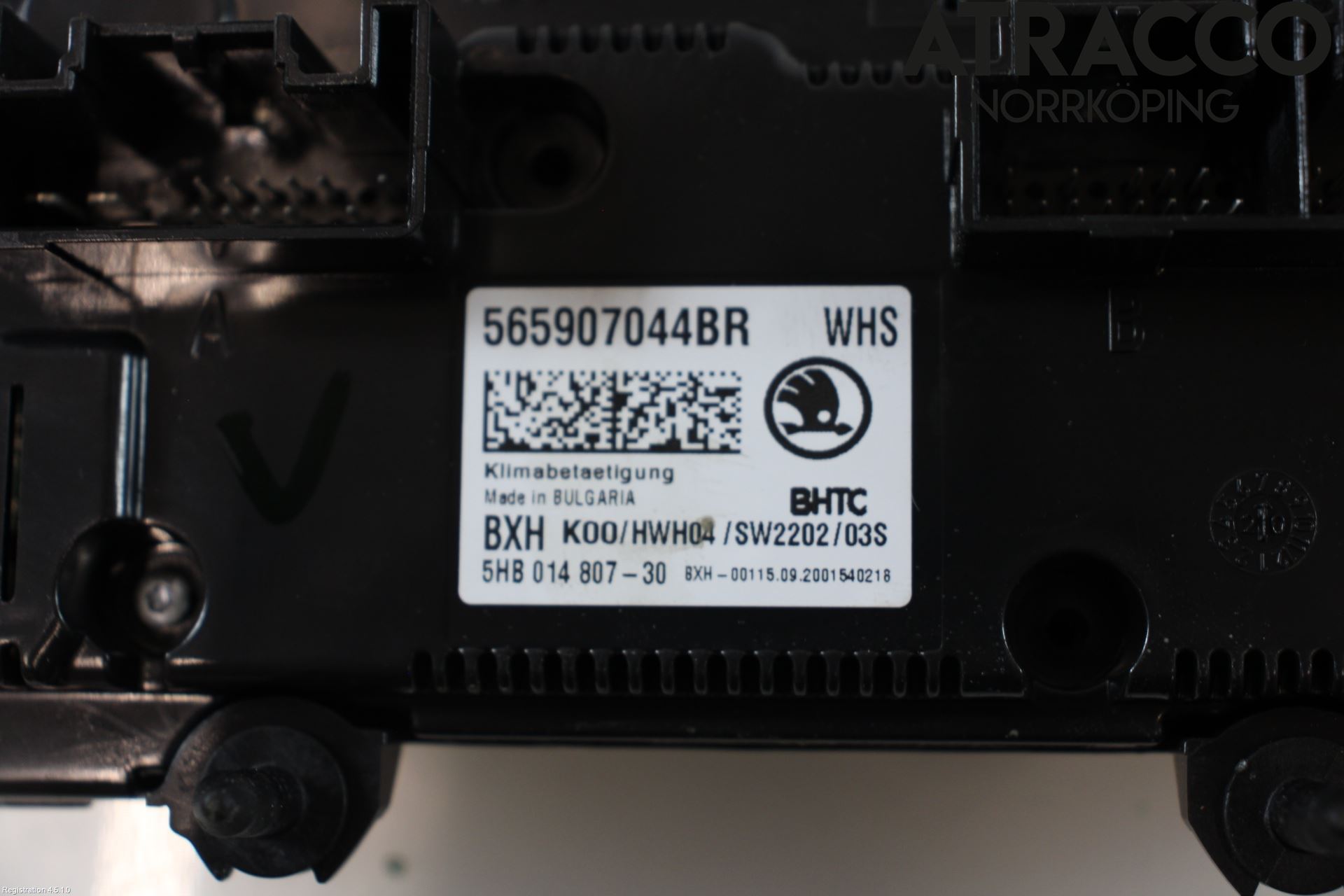 Skoda KODIAQ 17-24 Varmeapparat Panel(Regulering)